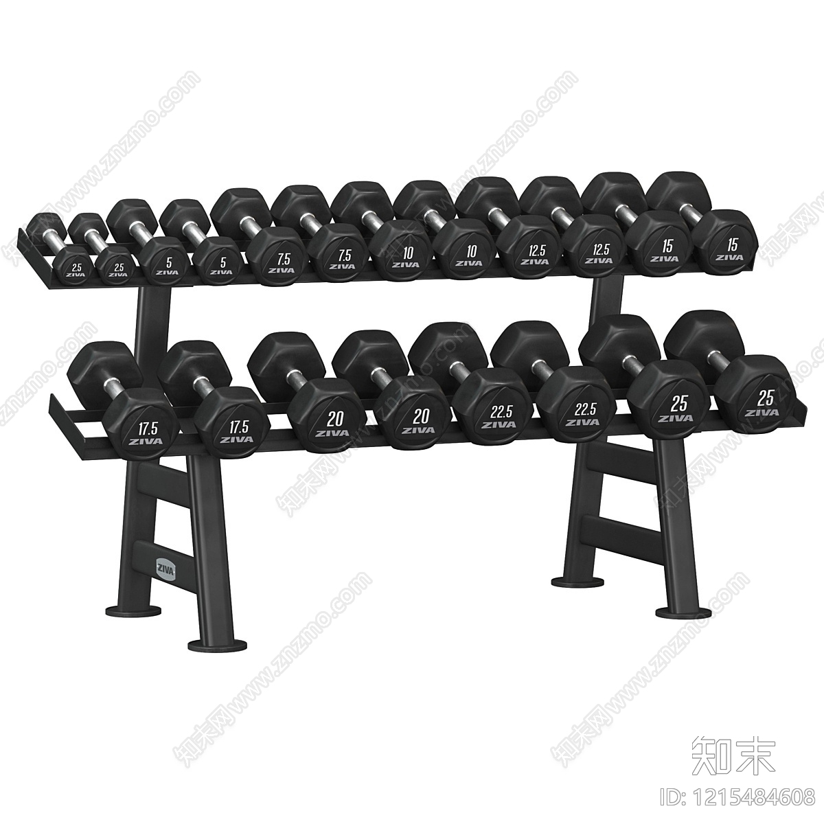 现代简约健身器材3D模型下载【ID:1215484608】