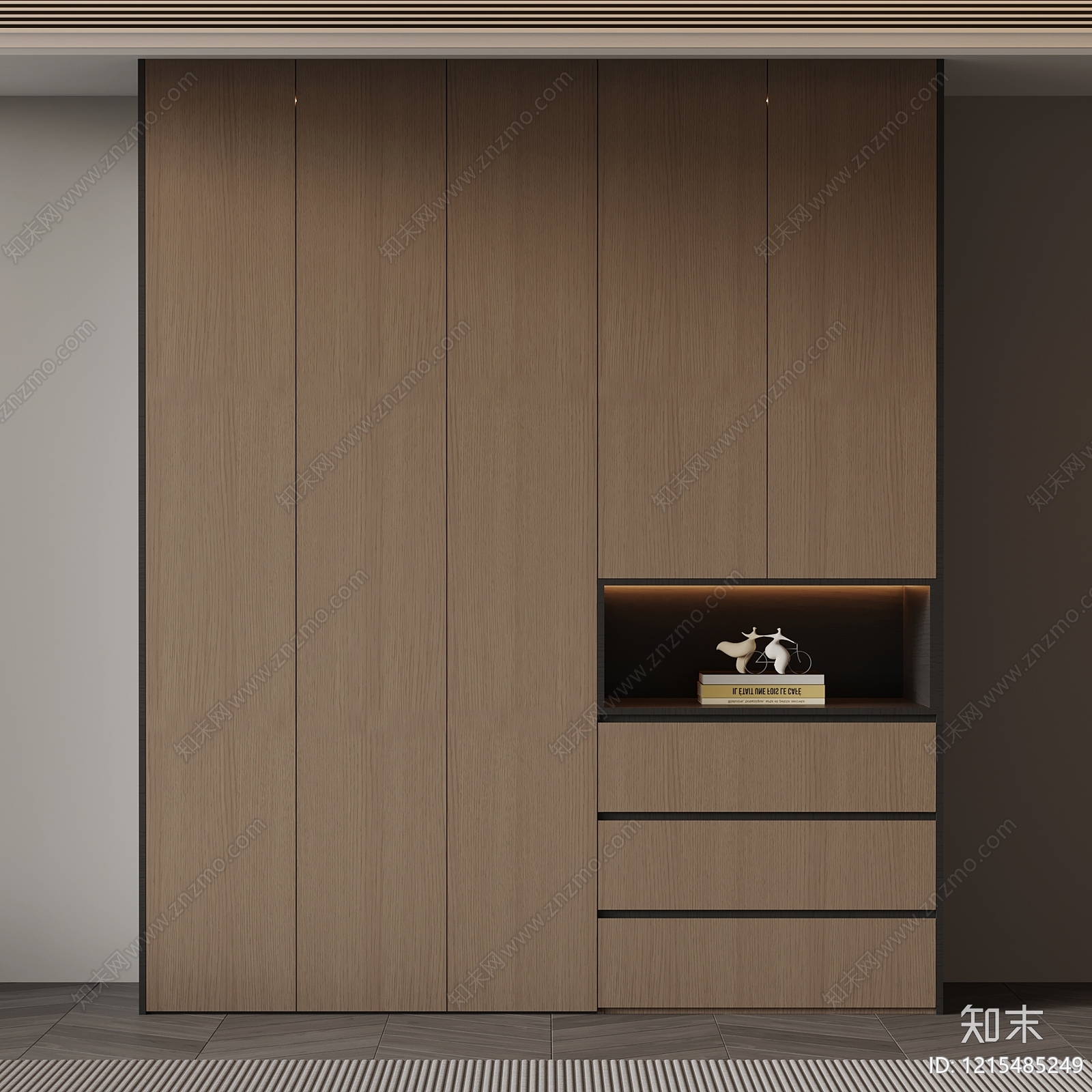 极简衣帽间3D模型下载【ID:1215485249】