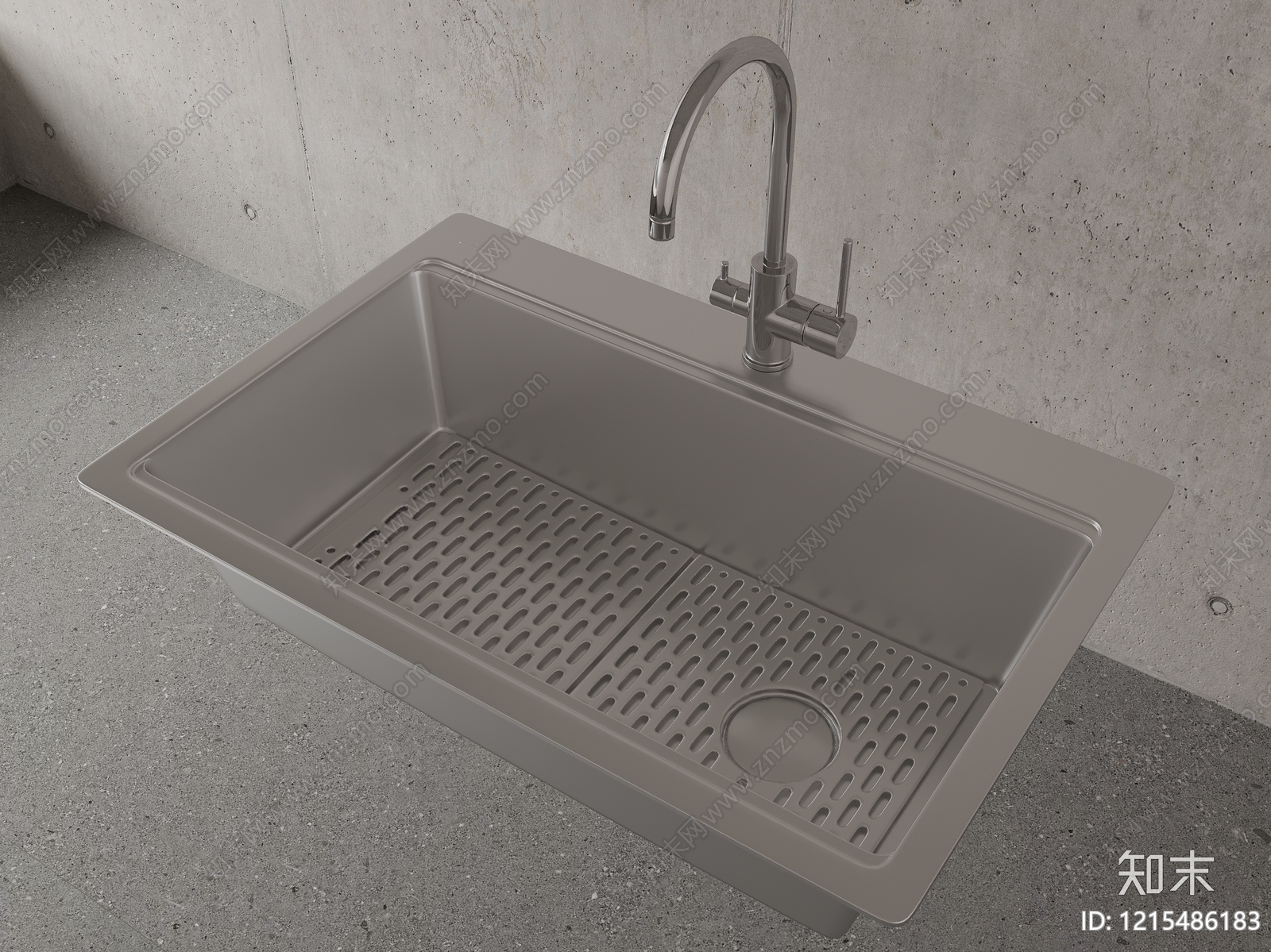 极简水槽3D模型下载【ID:1215486183】