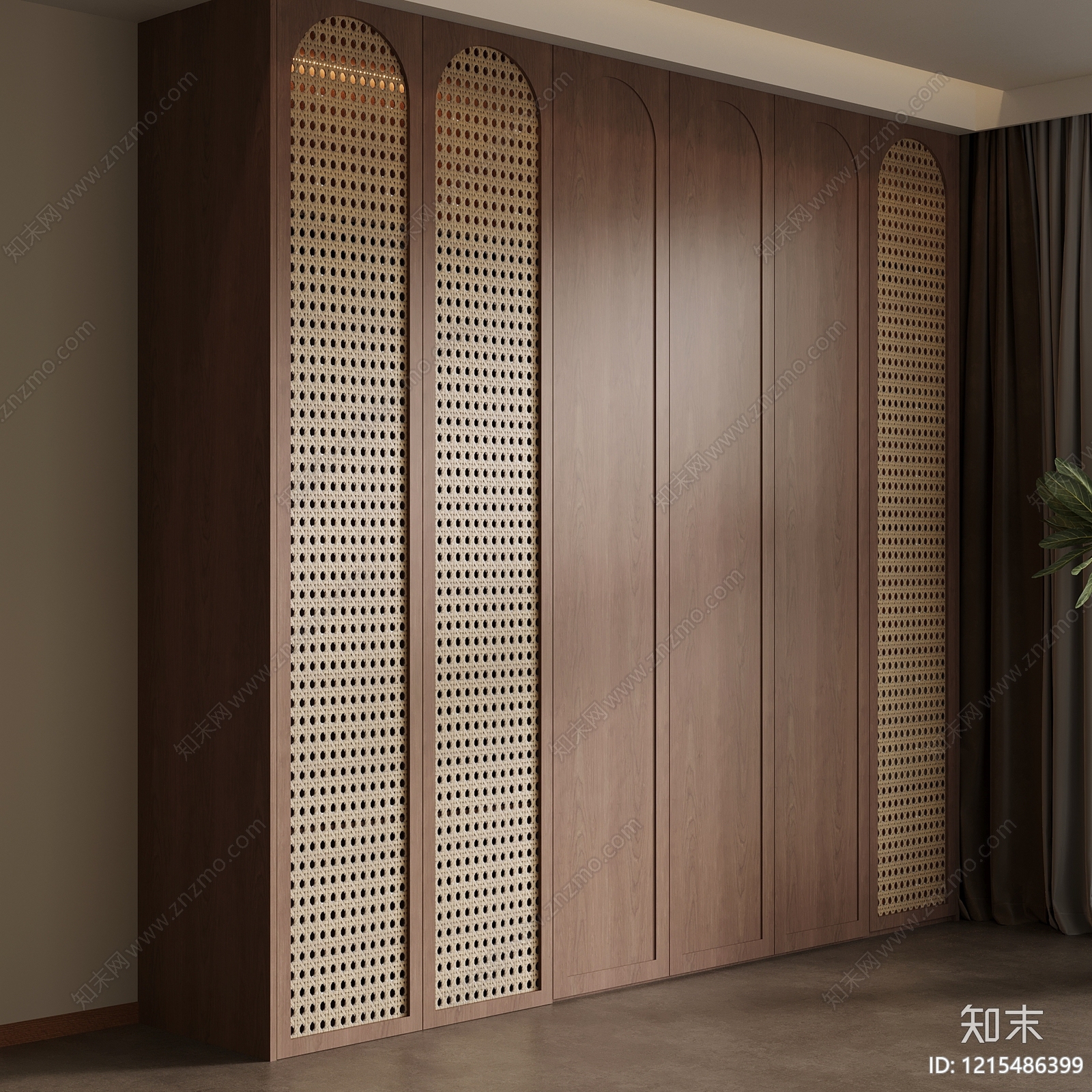 中古风衣柜3D模型下载【ID:1215486399】