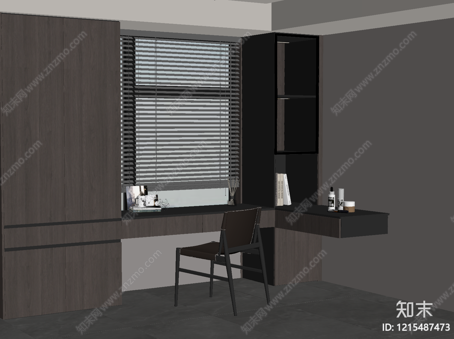 极简书房SU模型下载【ID:1215487473】