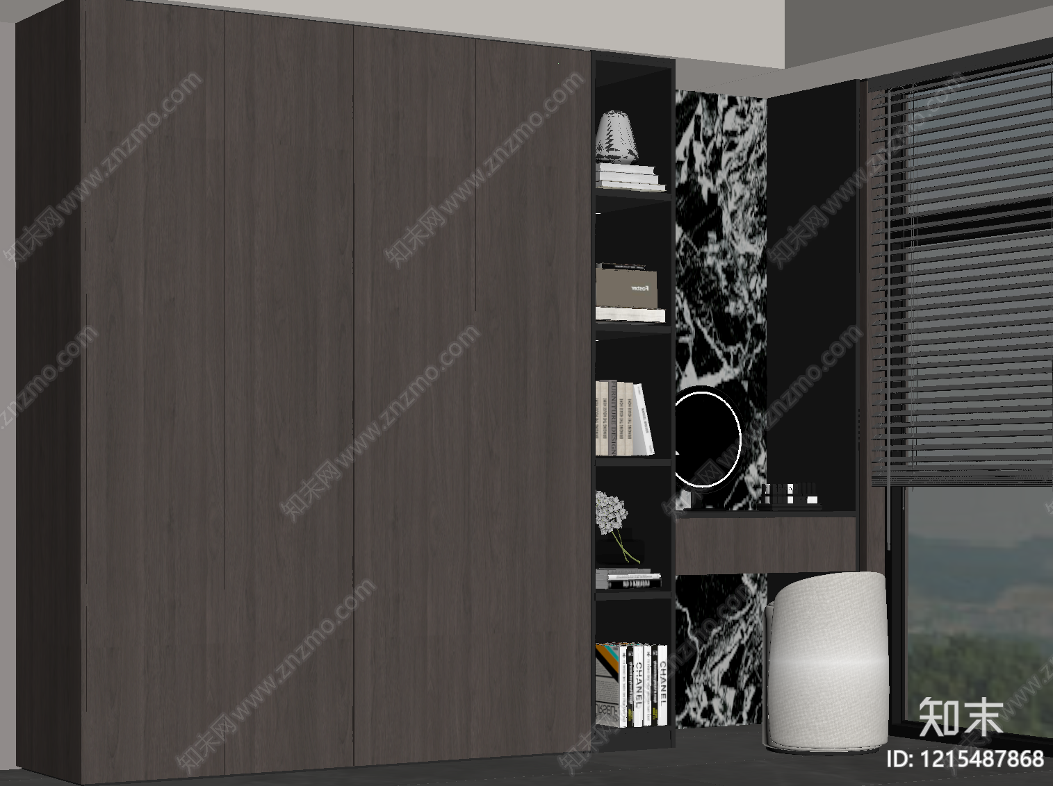 衣柜SU模型下载【ID:1215487868】
