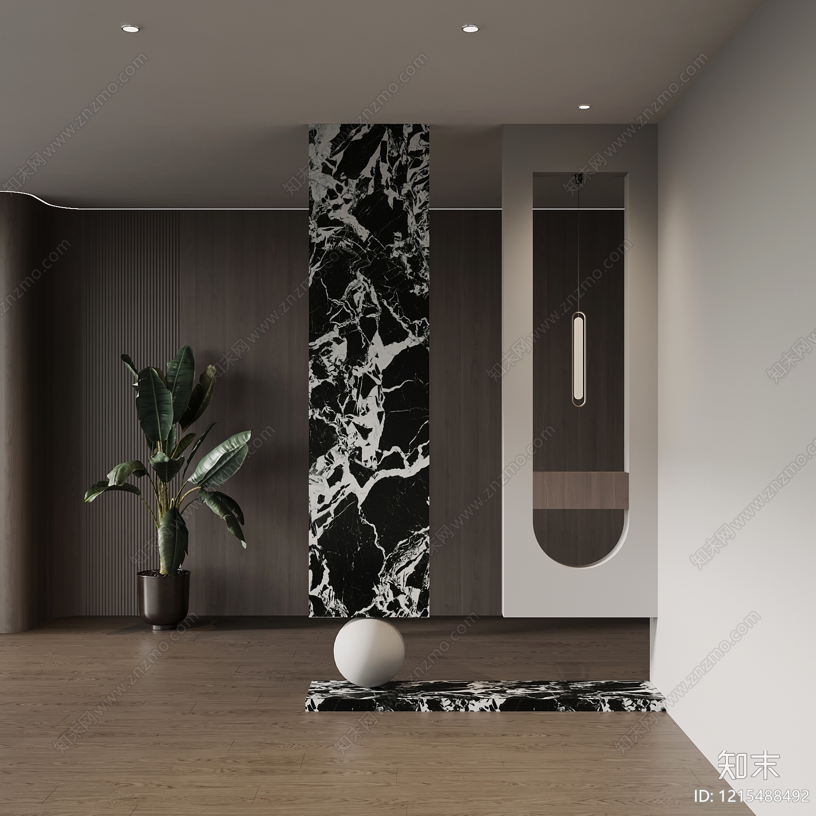 现代玄关SU模型下载【ID:1215488492】