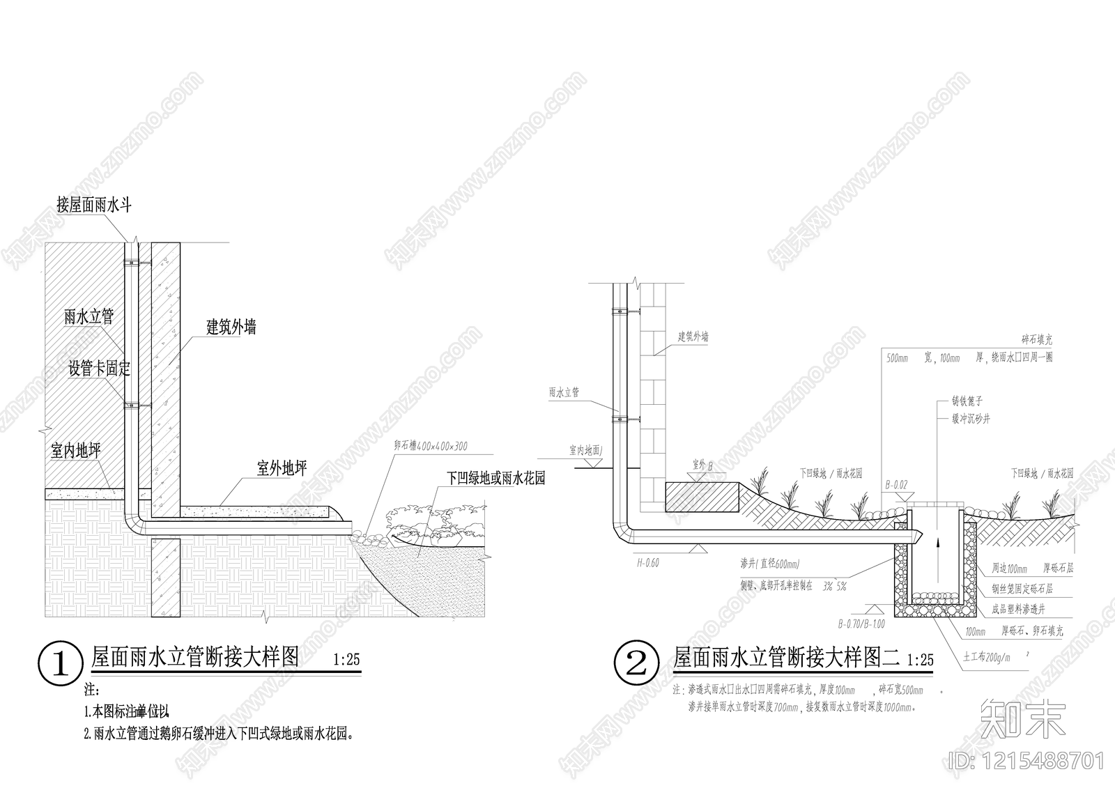 给排水节点详图cad施工图下载【ID:1215488701】
