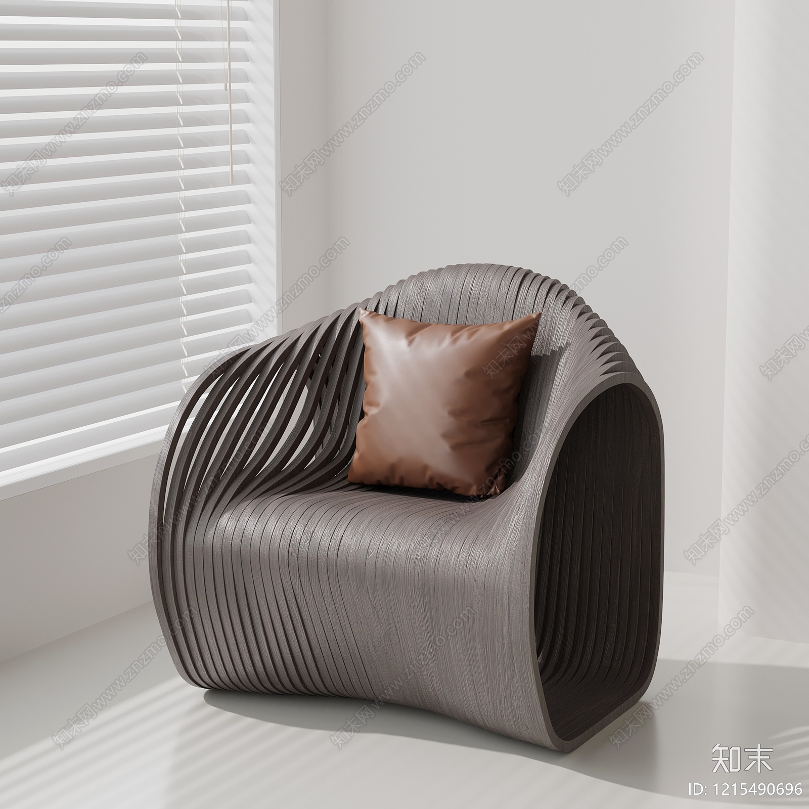 极简单人沙发3D模型下载【ID:1215490696】