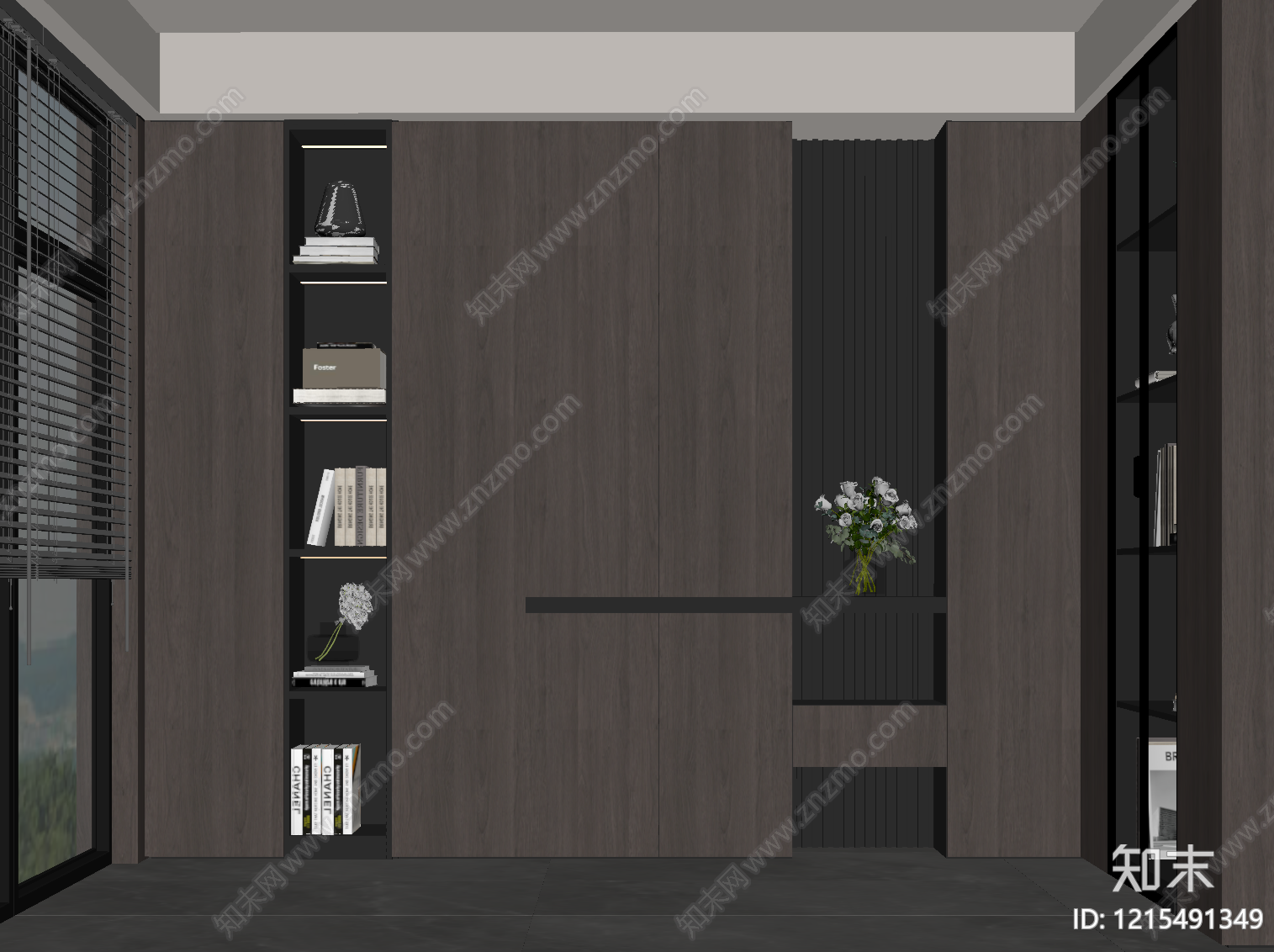 极简书房SU模型下载【ID:1215491349】