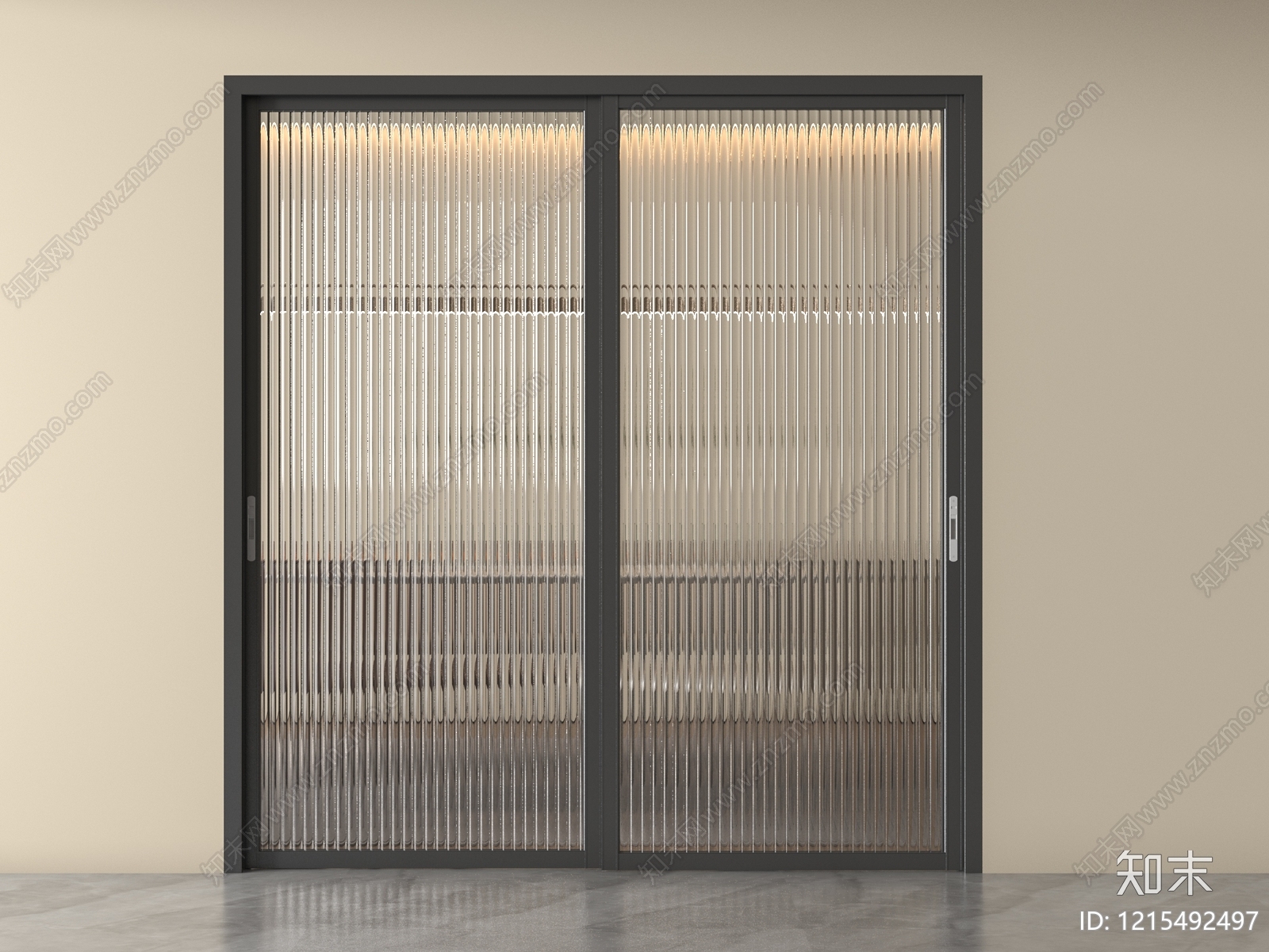 现代简约推拉门3D模型下载【ID:1215492497】