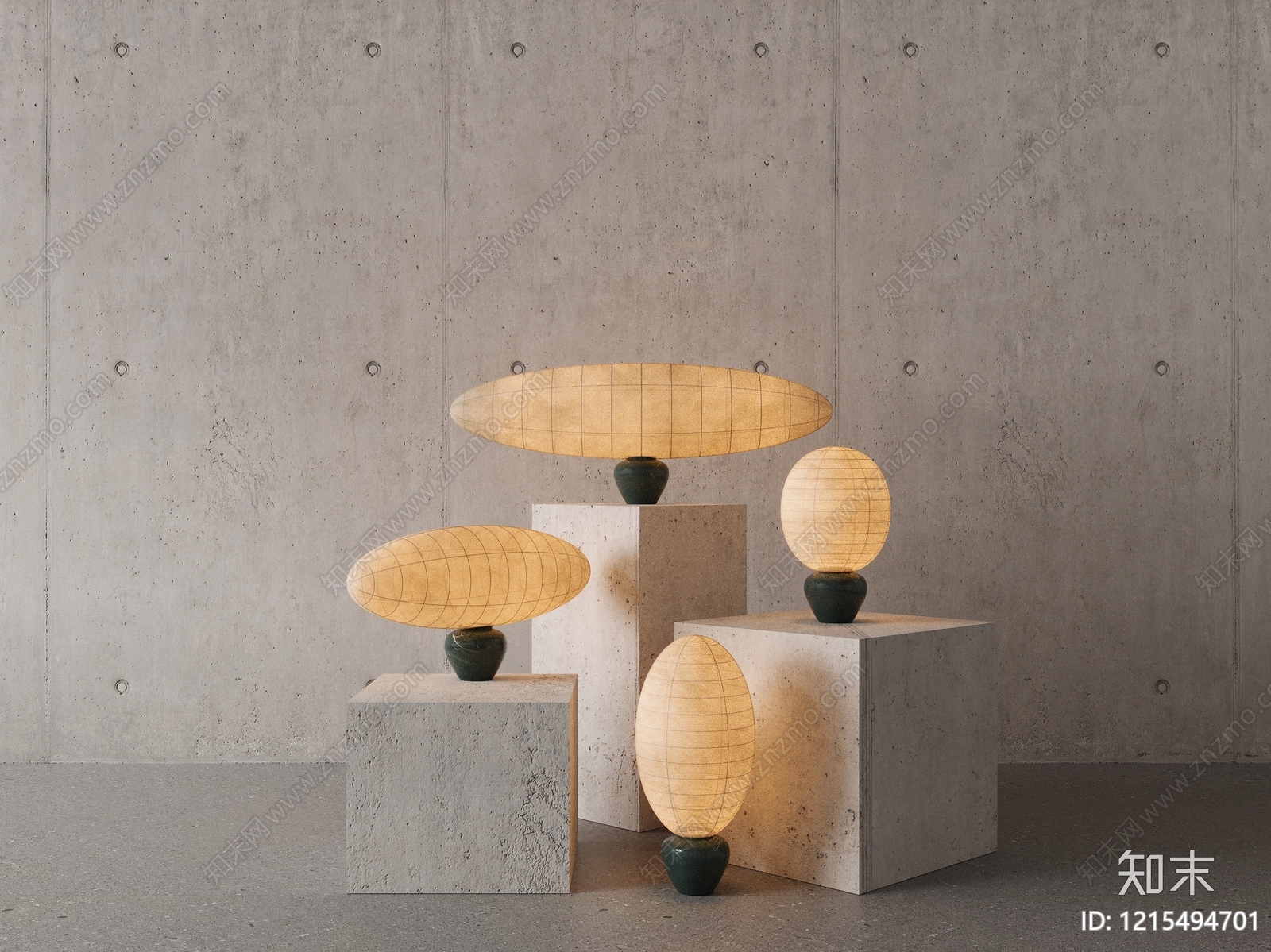侘寂台灯3D模型下载【ID:1215494701】