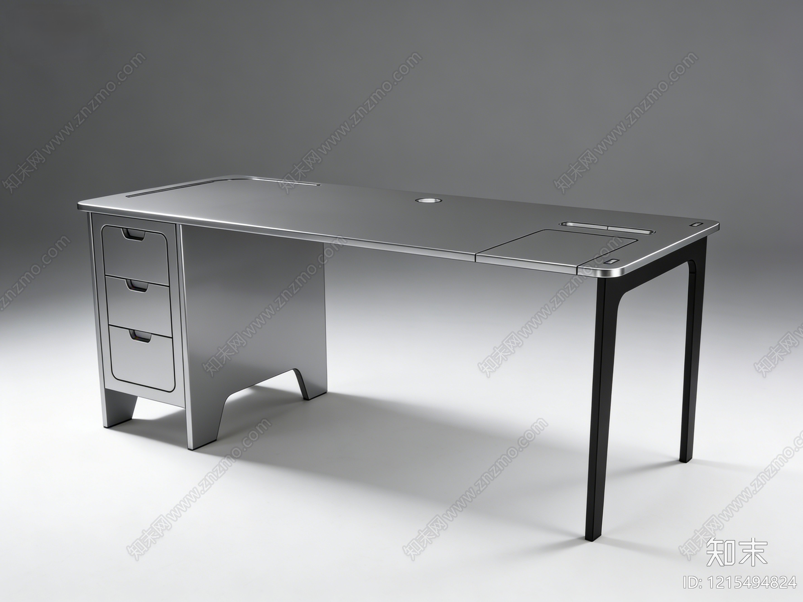 现代办公桌SU模型下载【ID:1215494824】