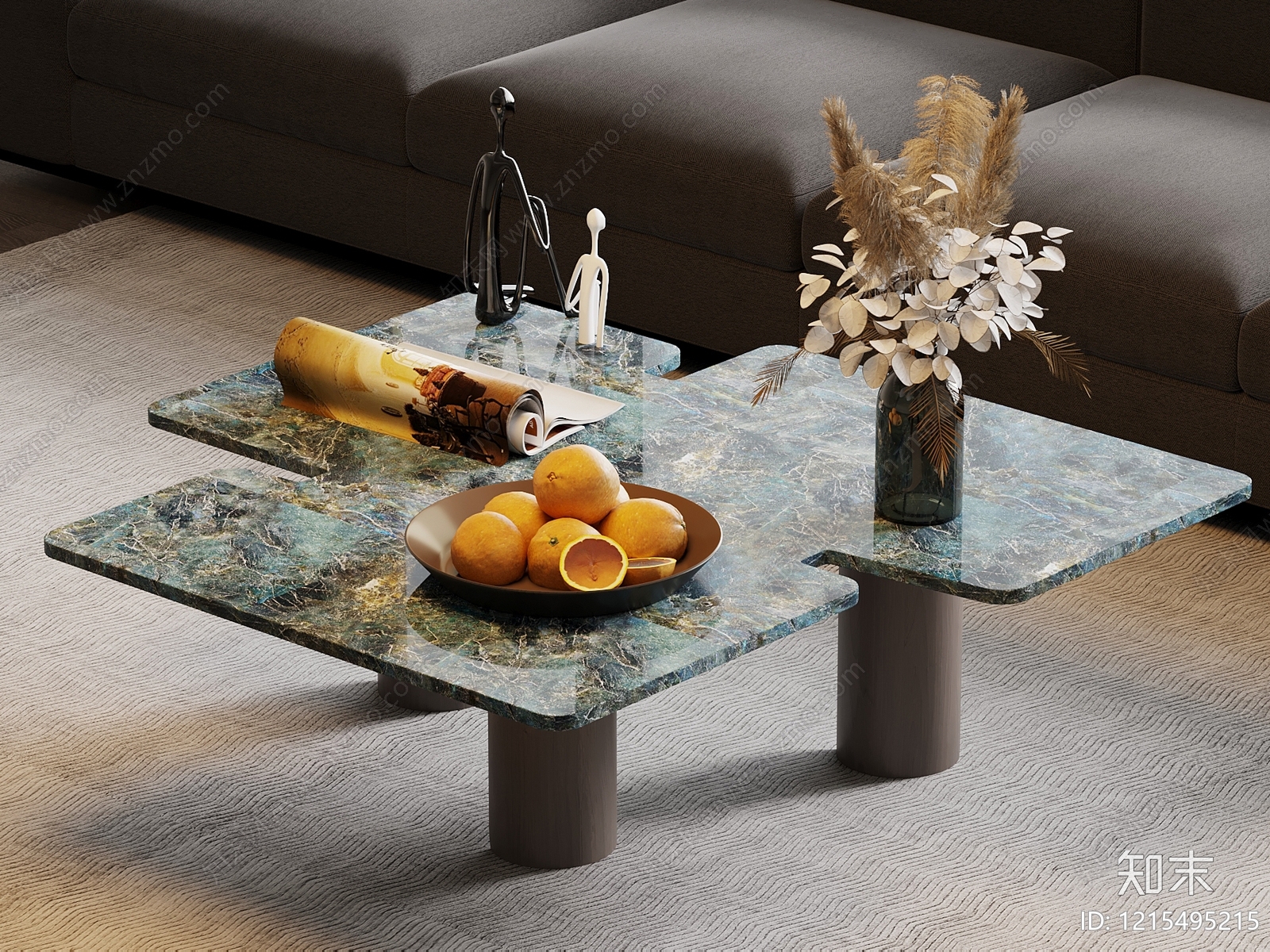 现代简约边几SU模型下载【ID:1215495215】