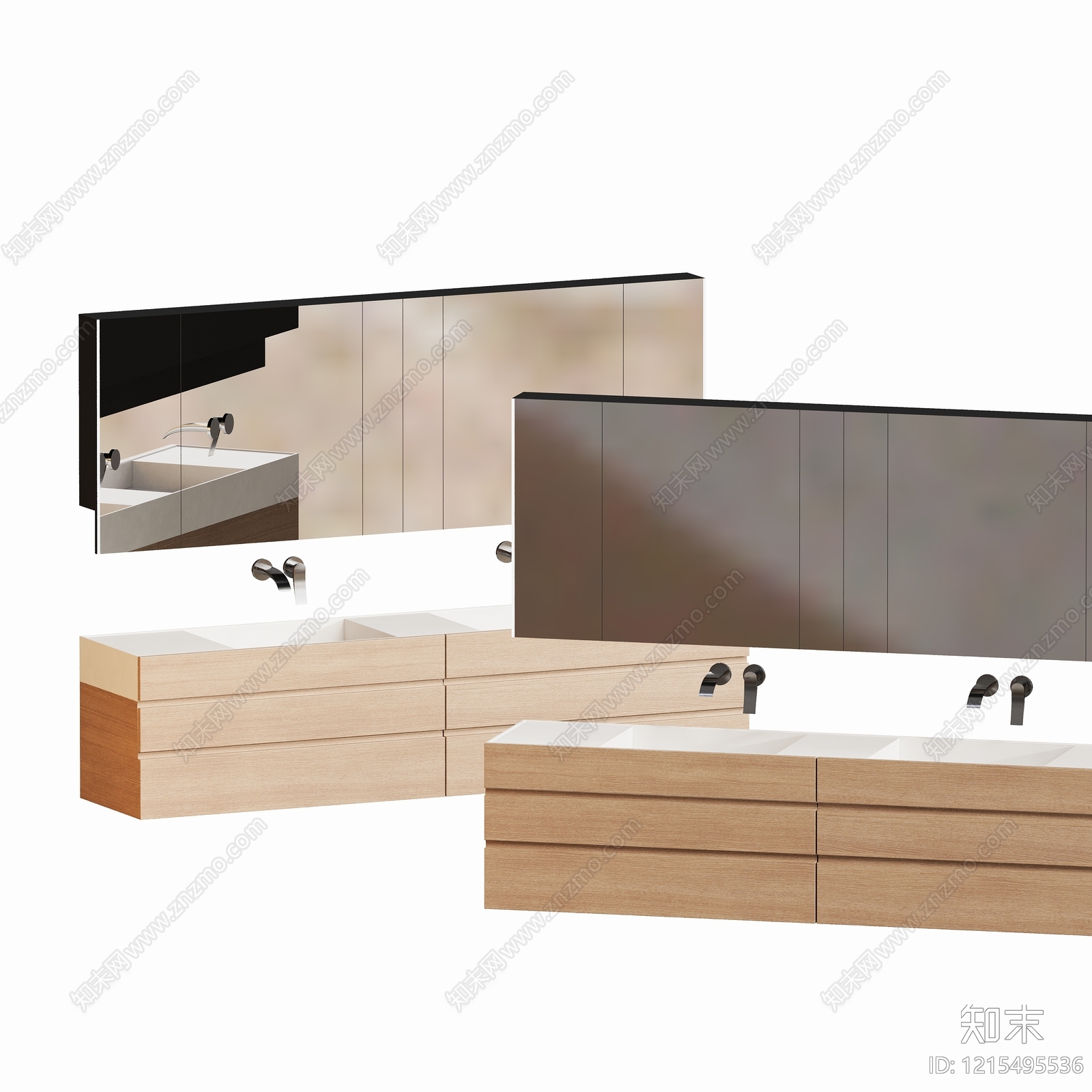 极简卫生间3D模型下载【ID:1215495536】
