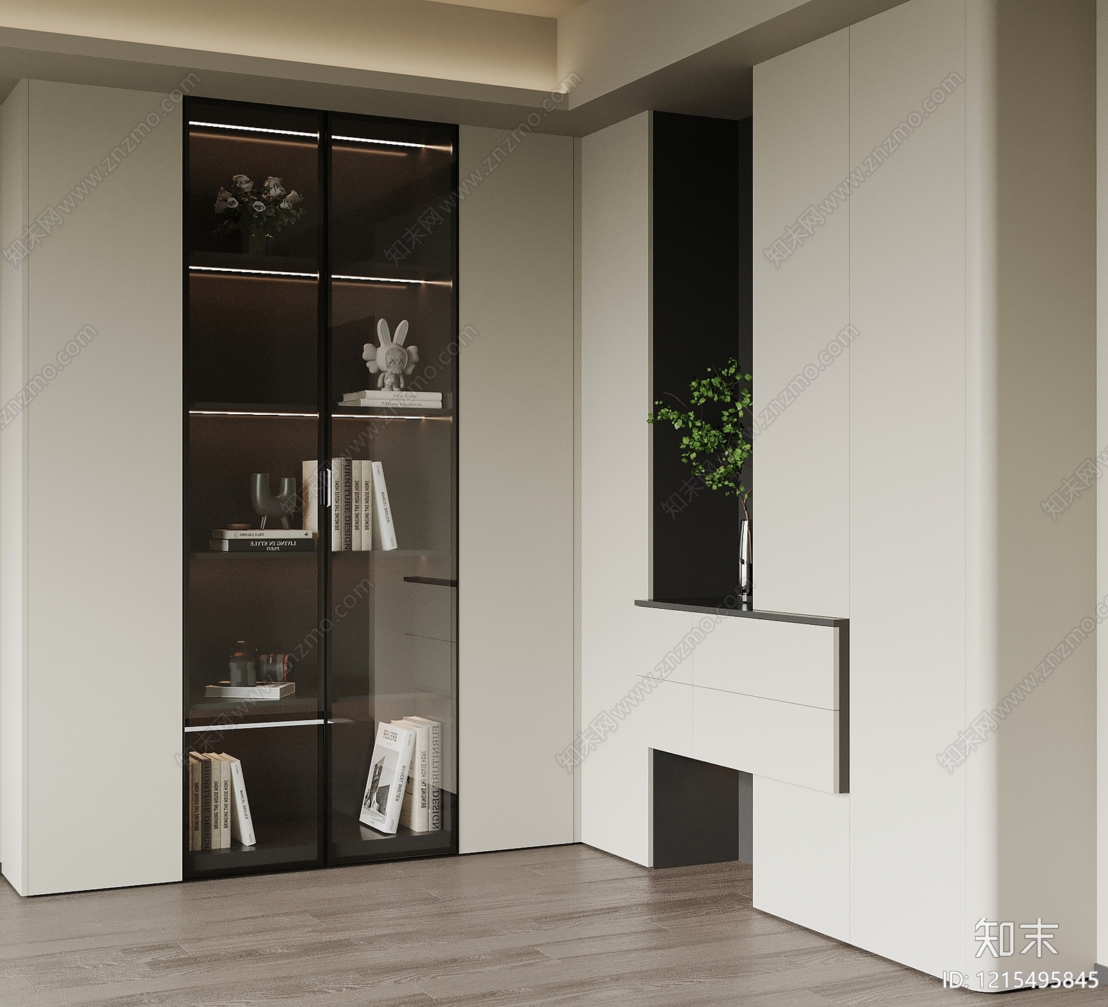 极简玄关3D模型下载【ID:1215495845】
