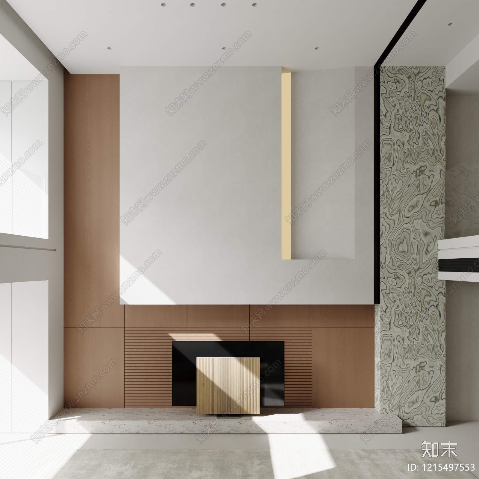 现代背景墙SU模型下载【ID:1215497553】