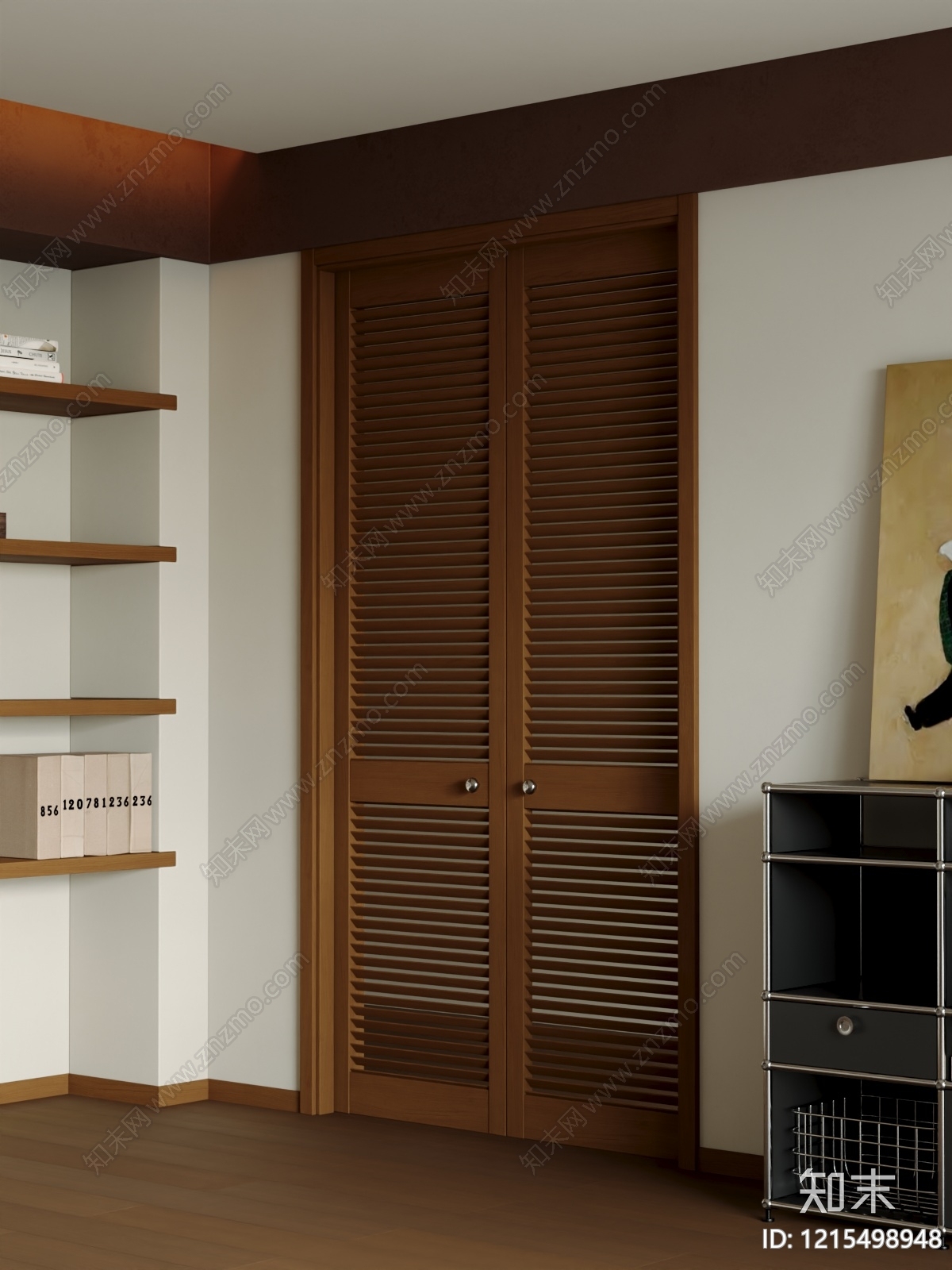 现代简约双开门3D模型下载【ID:1215498948】