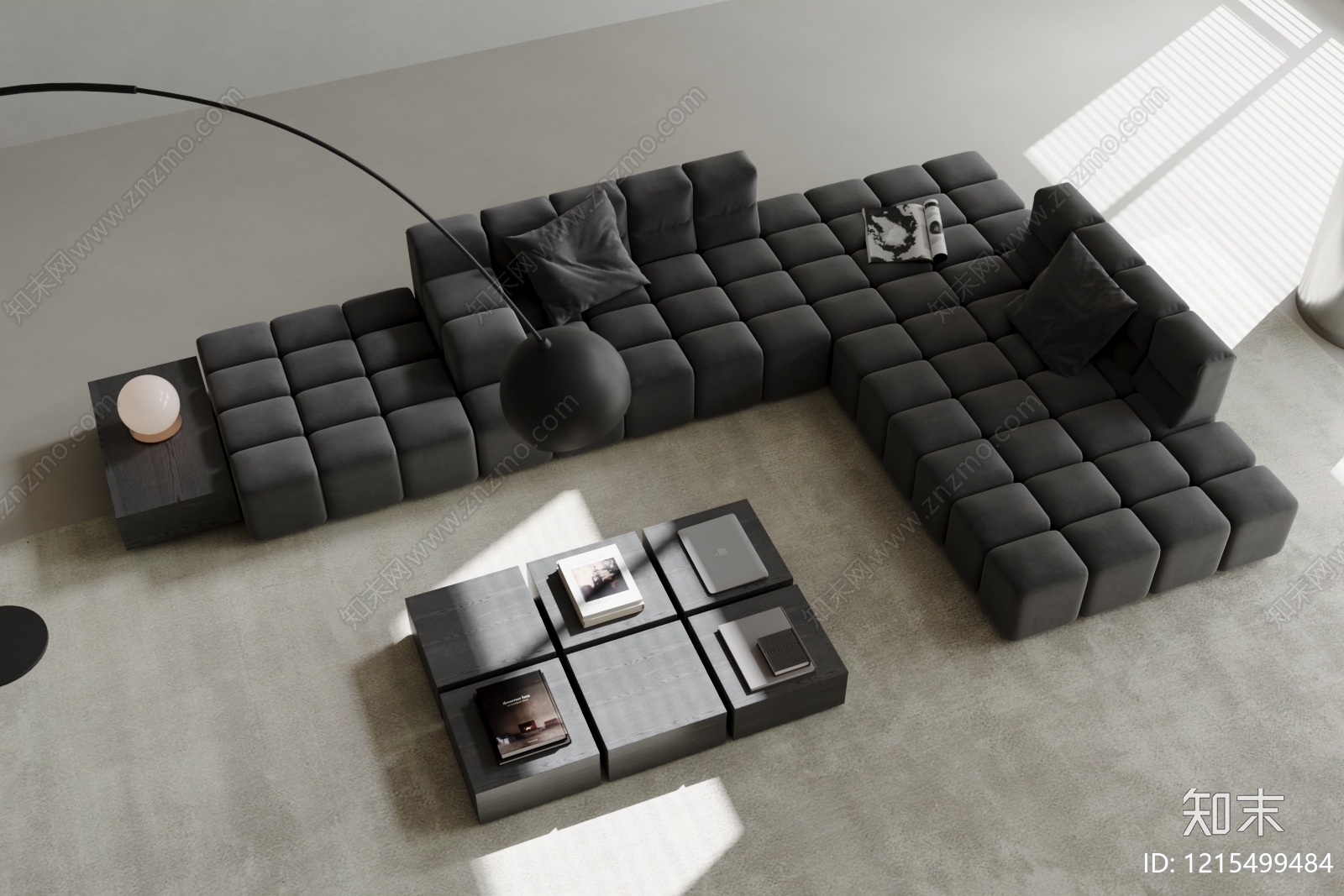 极简模块沙发SU模型下载【ID:1215499484】