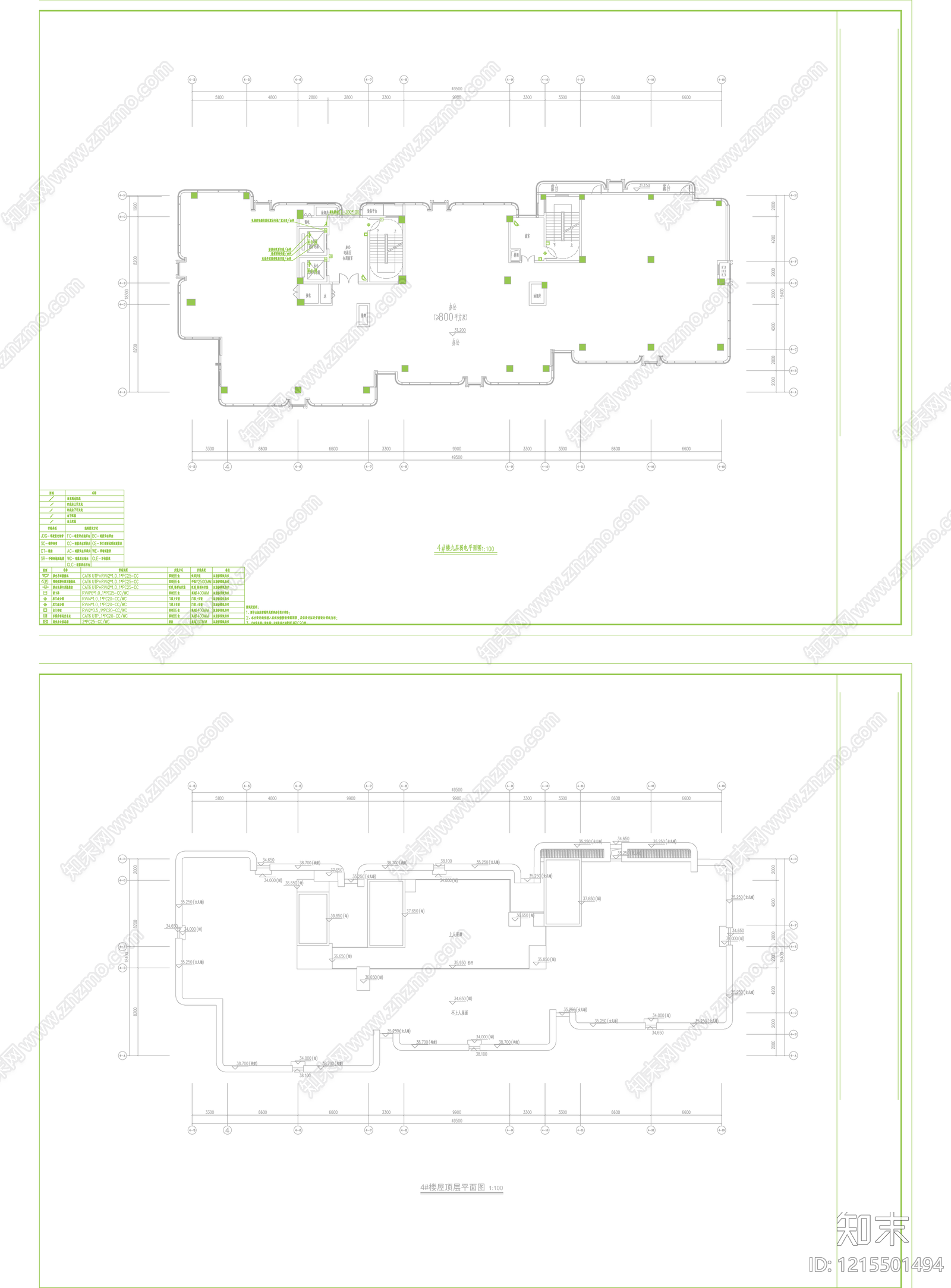 通信网络系统cad施工图下载【ID:1215501494】
