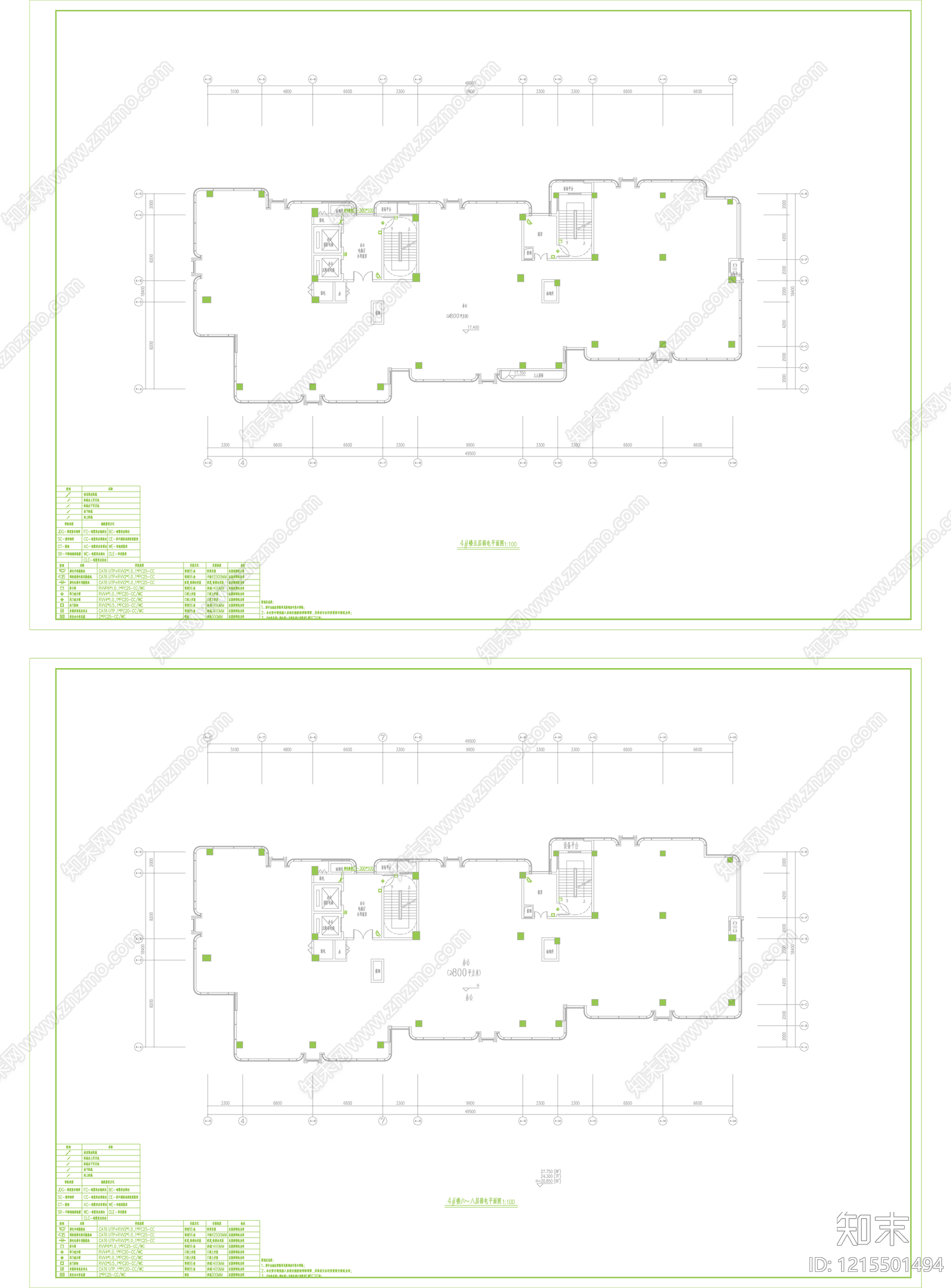 通信网络系统cad施工图下载【ID:1215501494】