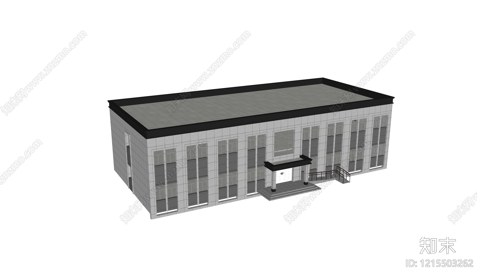 现代简约小公建SU模型下载【ID:1215503262】