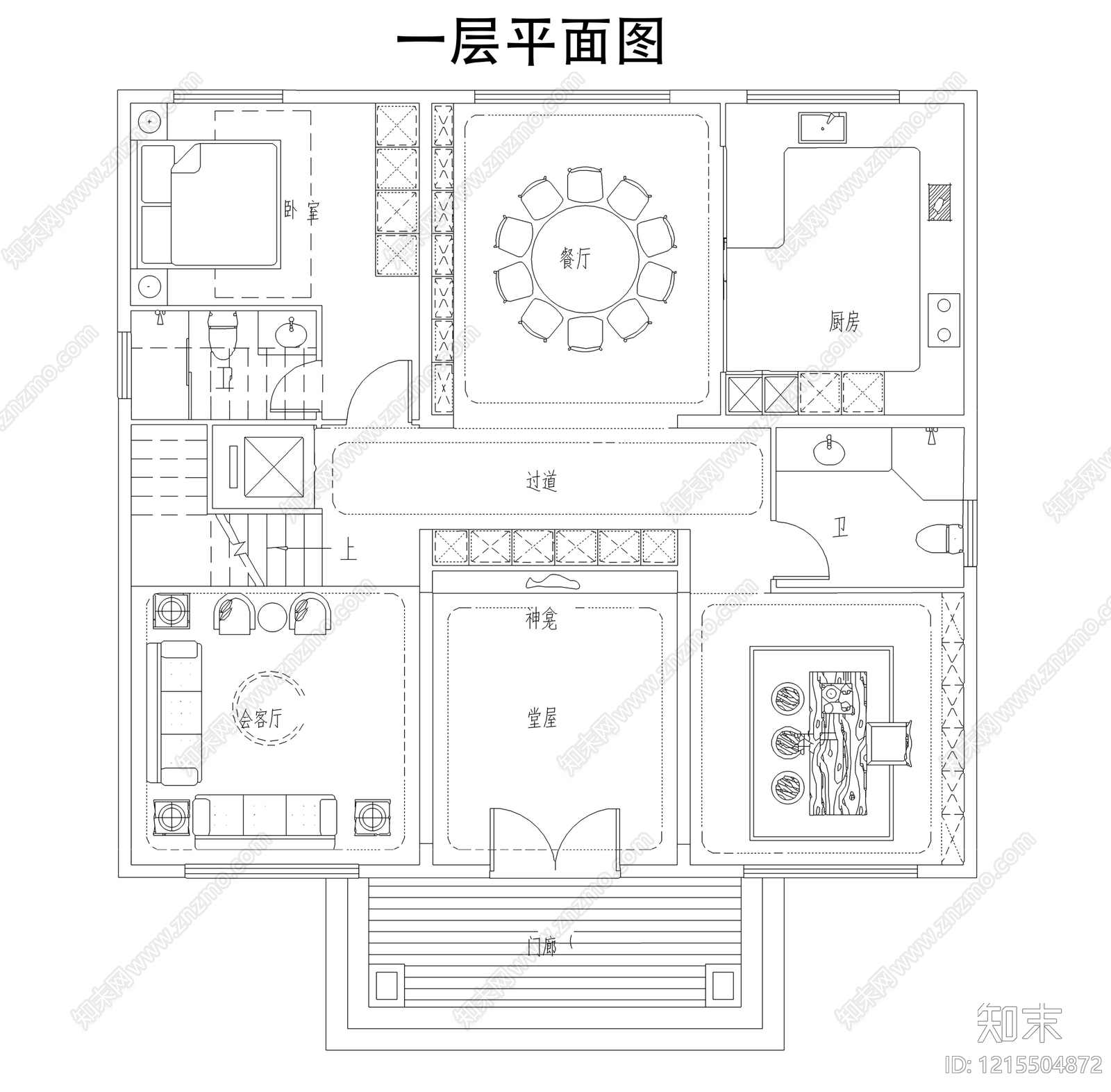 别墅施工图下载【ID:1215504872】