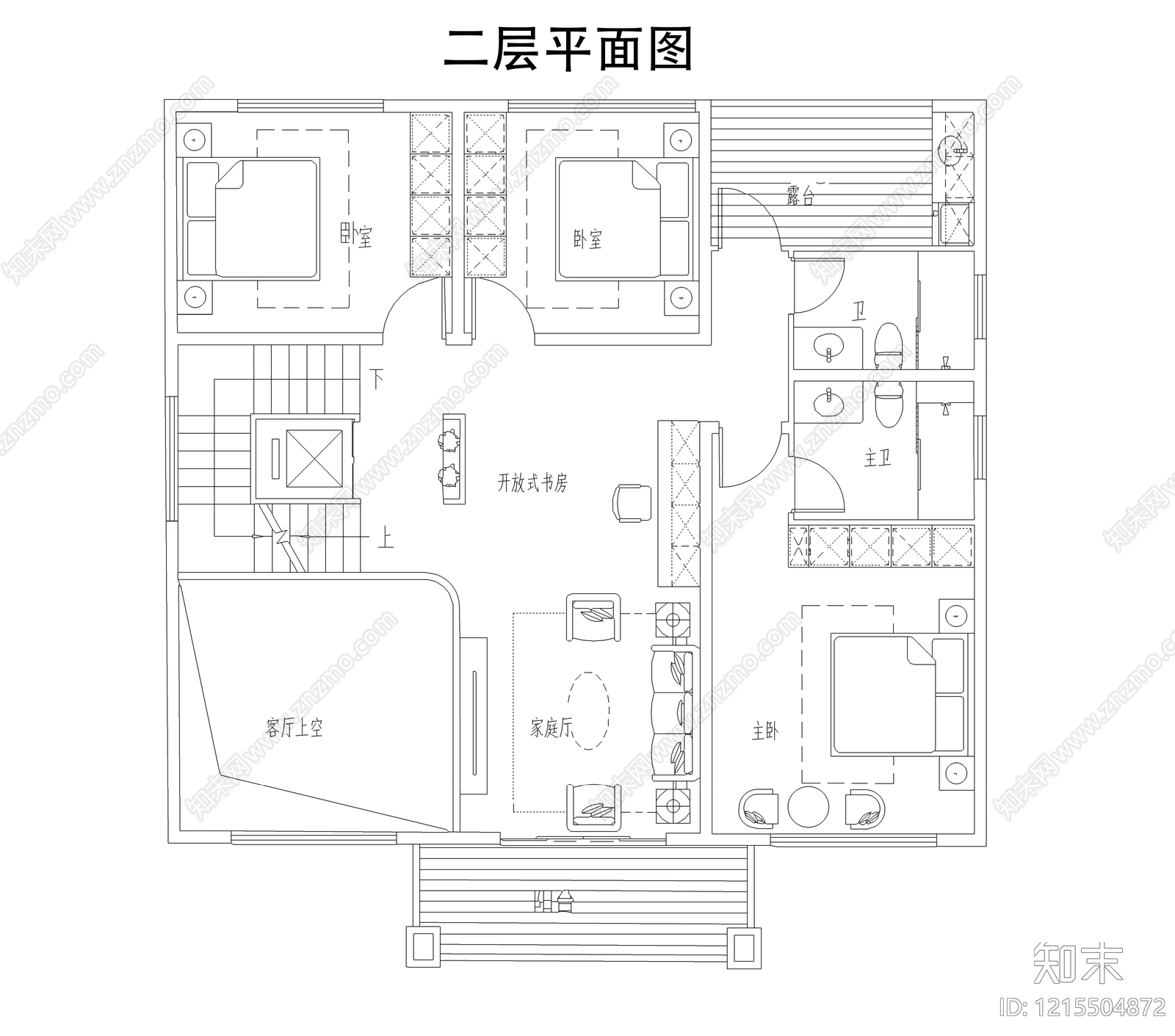 别墅cad施工图下载【ID:1215504872】