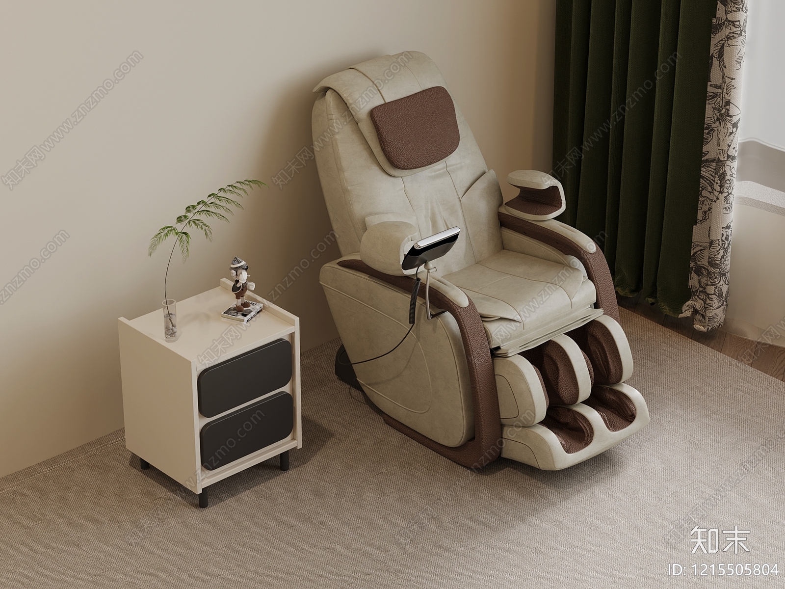 现代按摩椅SU模型下载【ID:1215505804】