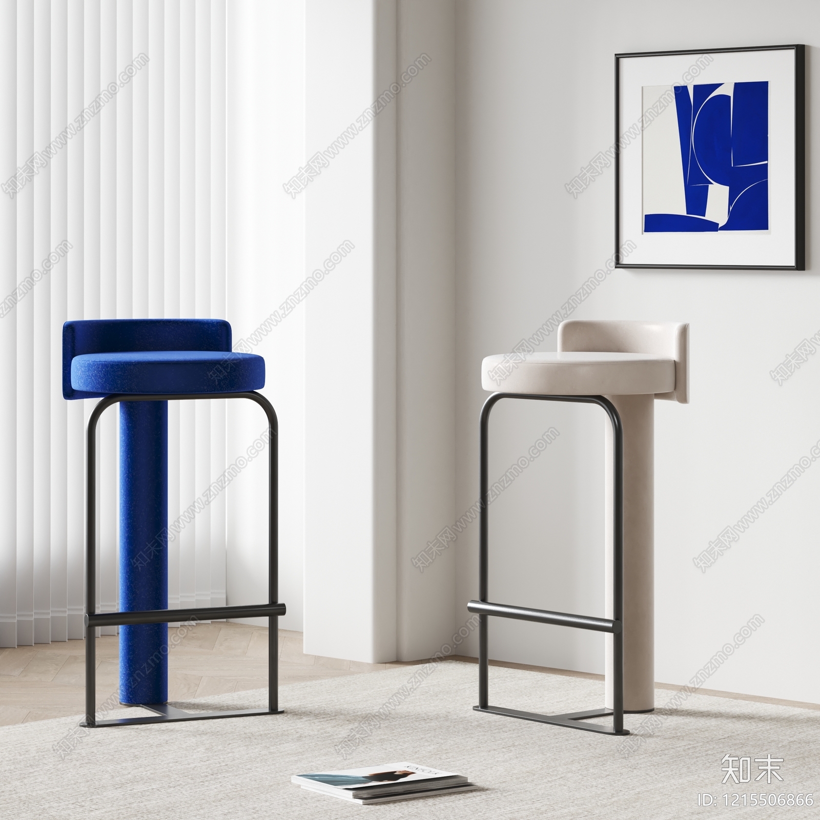 极简吧椅SU模型下载【ID:1215506866】