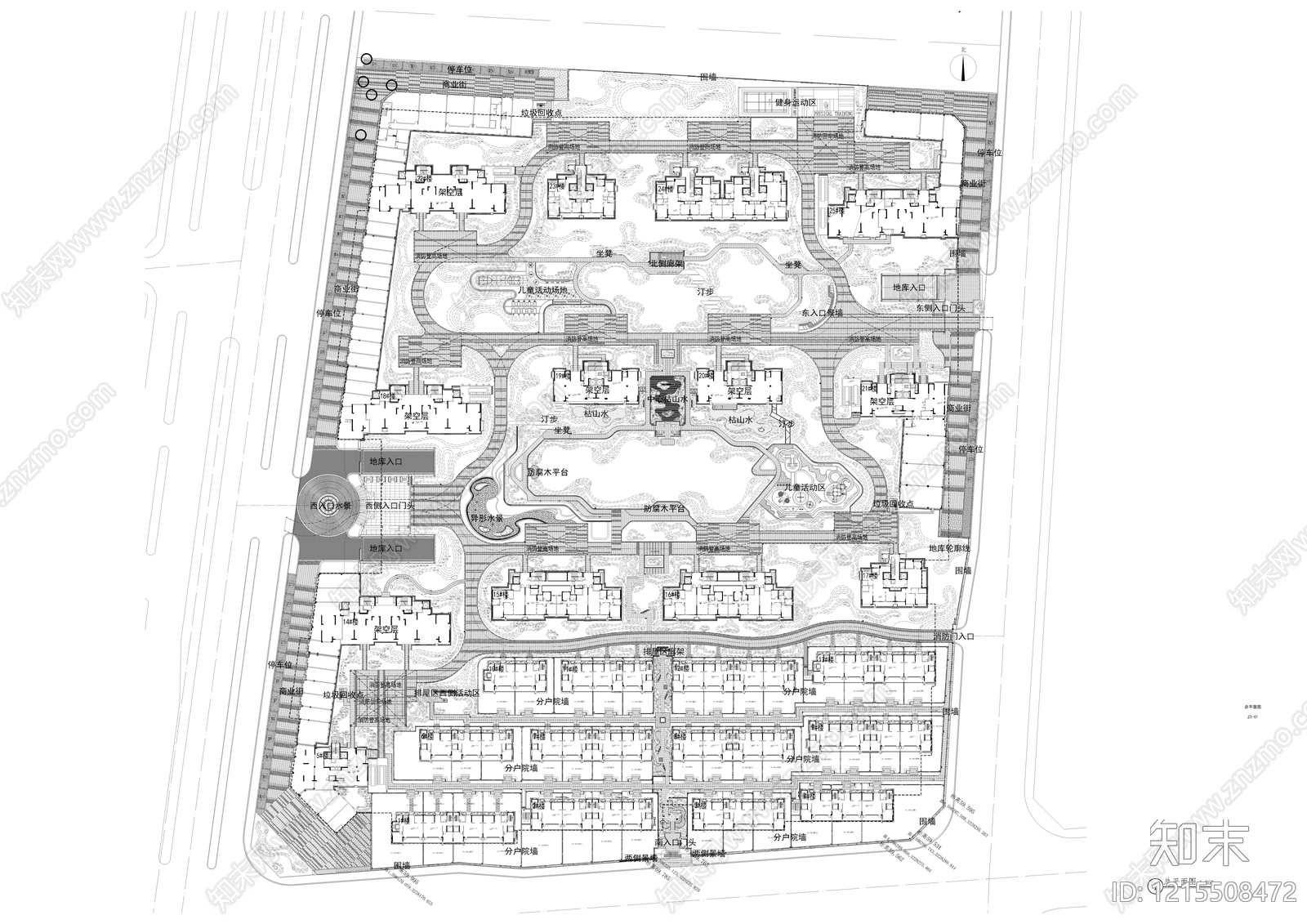 示范区景观施工图下载【ID:1215508472】
