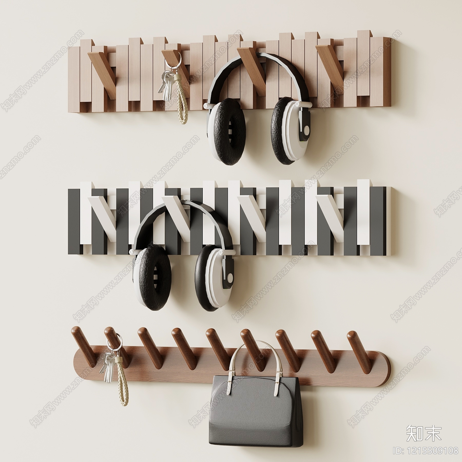 现代简约衣架3D模型下载【ID:1215509108】