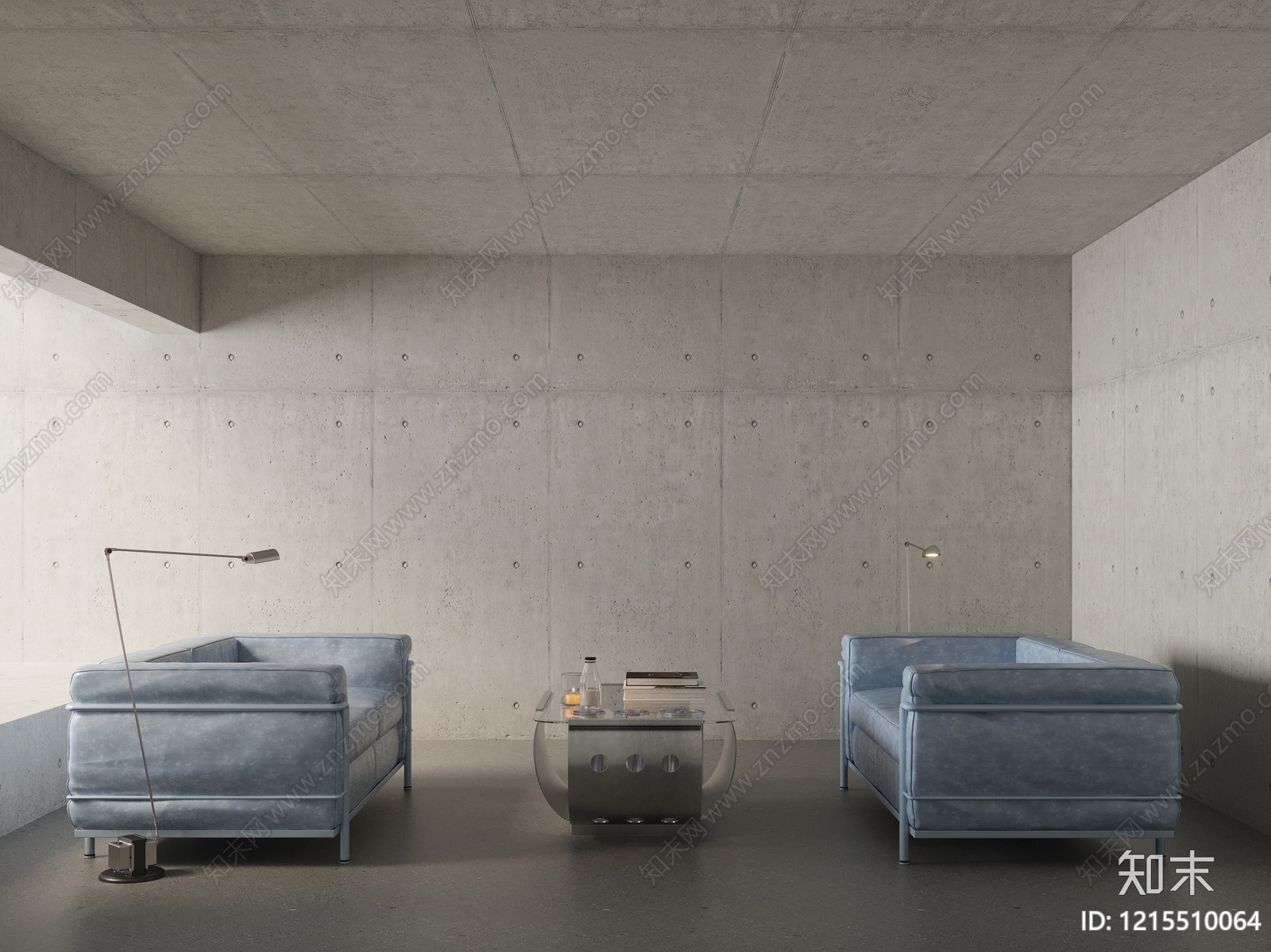 极简主义双人沙发3D模型下载【ID:1215510064】