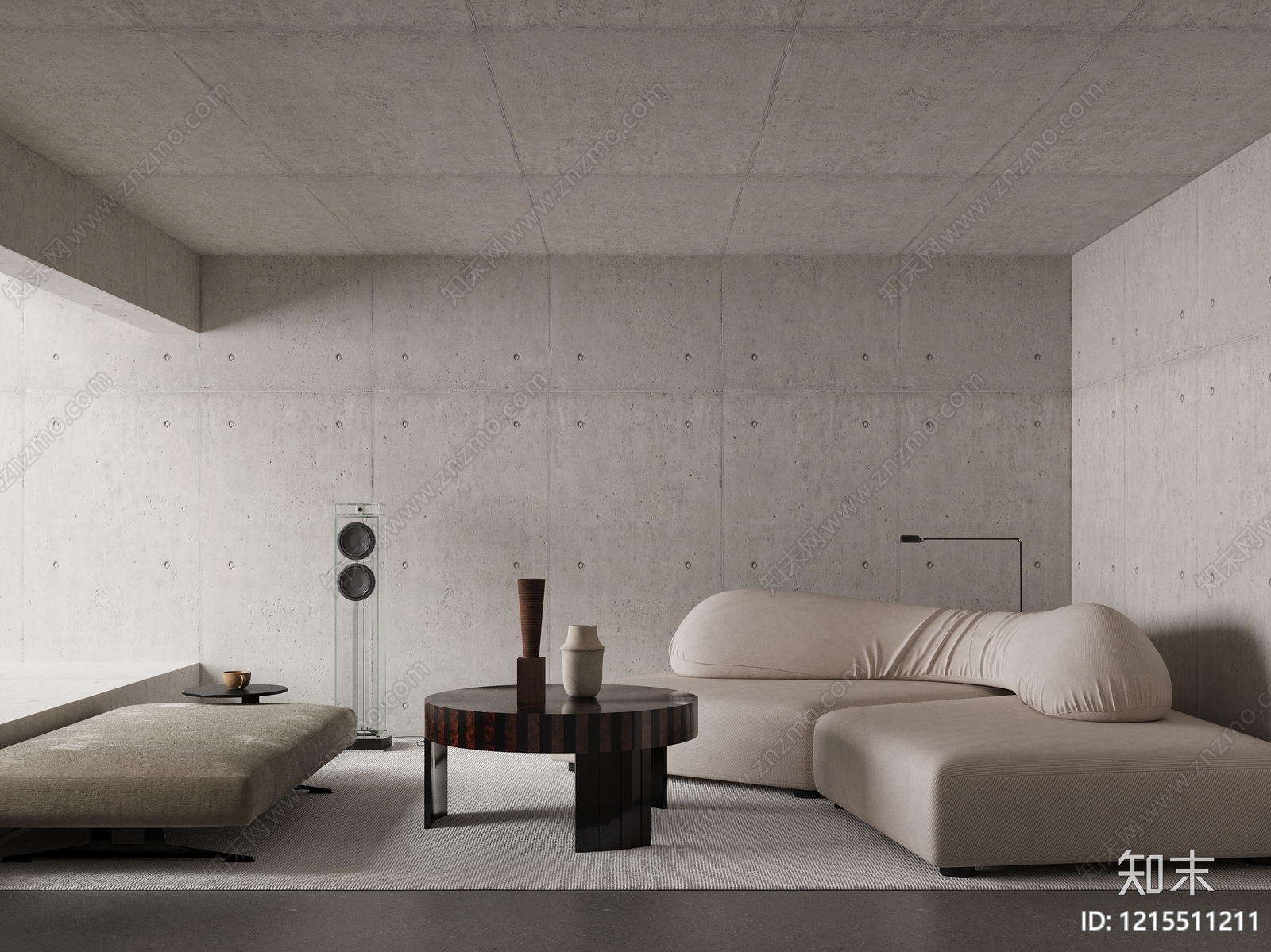 极简多人沙发3D模型下载【ID:1215511211】