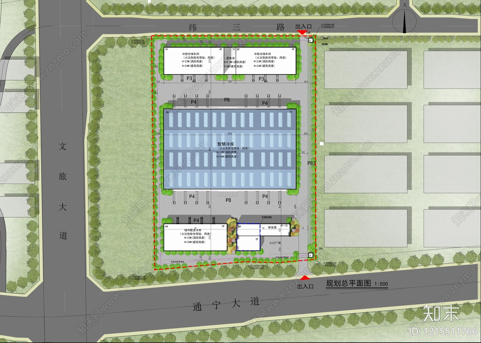 新中式现代规划彩平图下载【ID:1215511766】