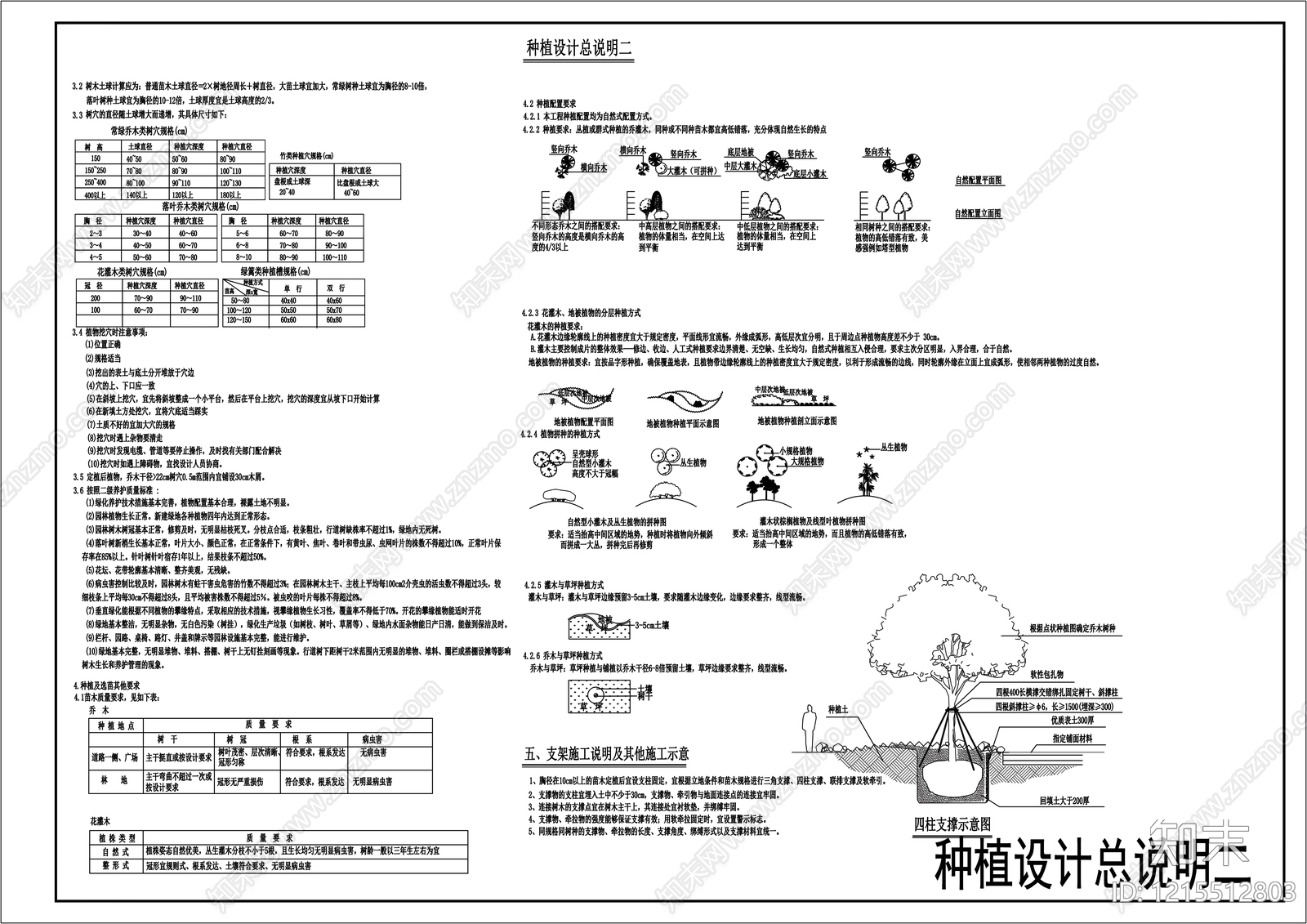 现代设计说明cad施工图下载【ID:1215512803】