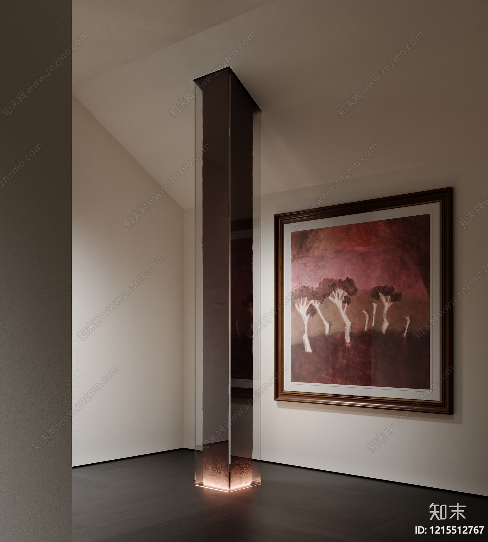 极简挂画3D模型下载【ID:1215512767】
