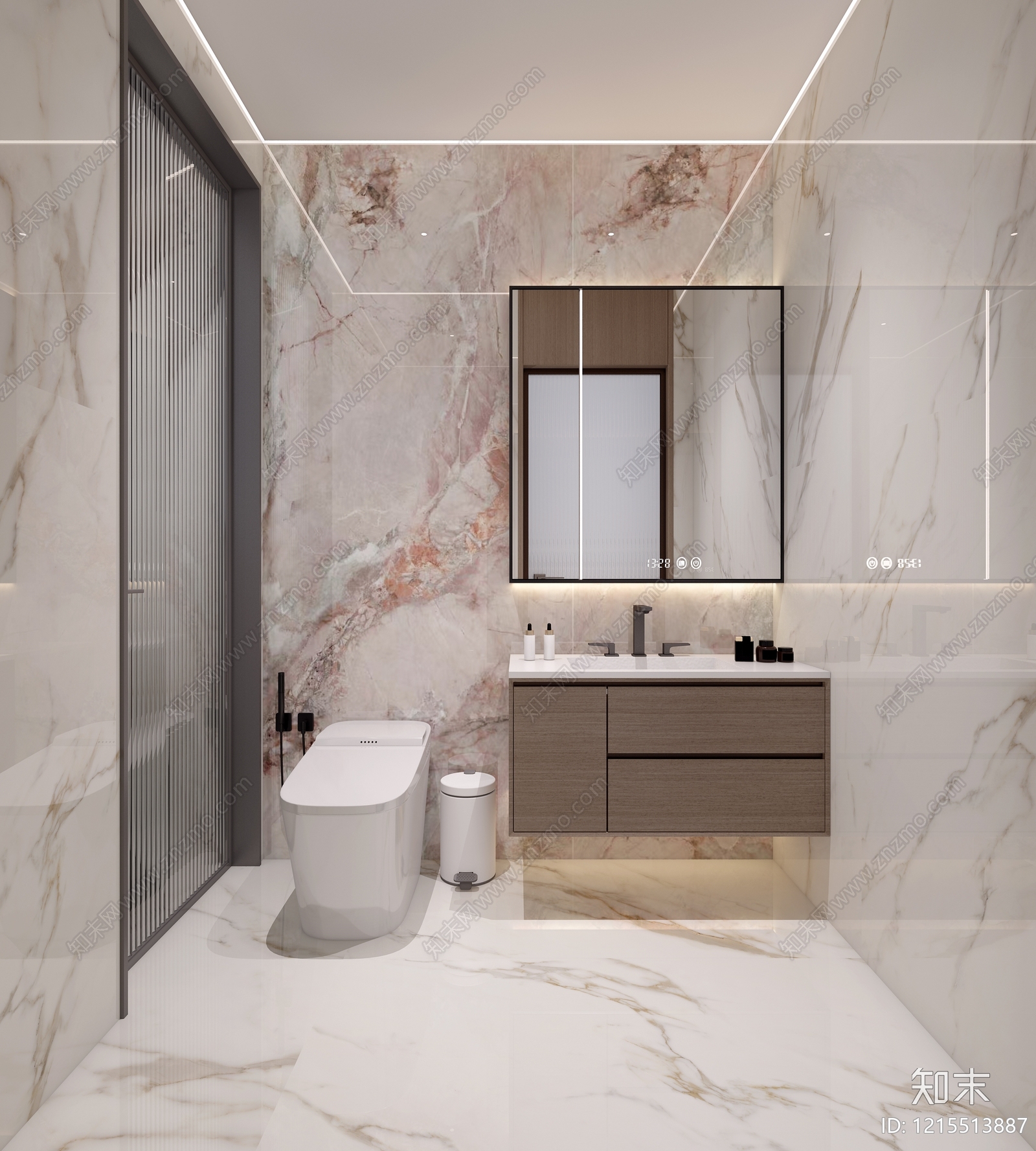 现代简约卫生间3D模型下载【ID:1215513887】