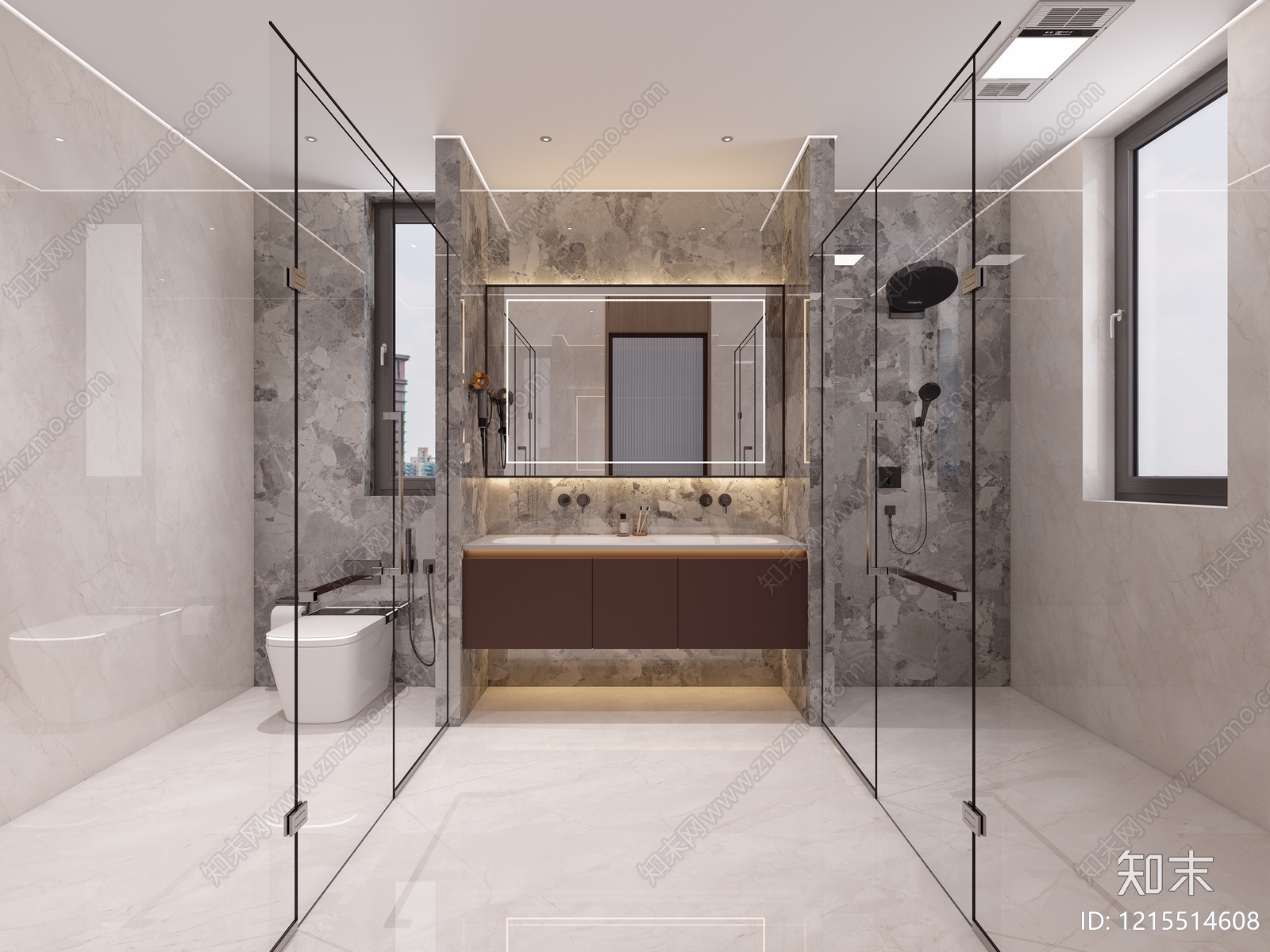 现代简约卫生间3D模型下载【ID:1215514608】
