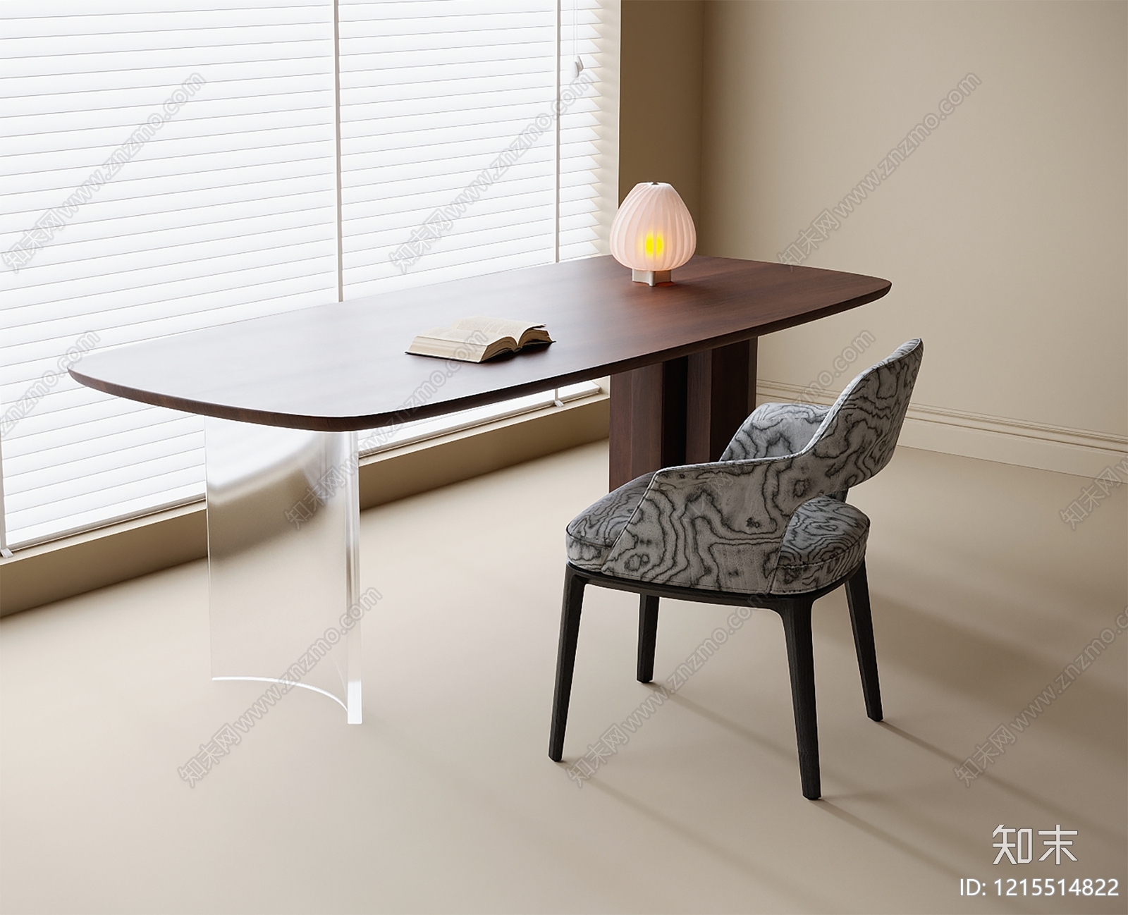 现代简约餐椅3D模型下载【ID:1215514822】