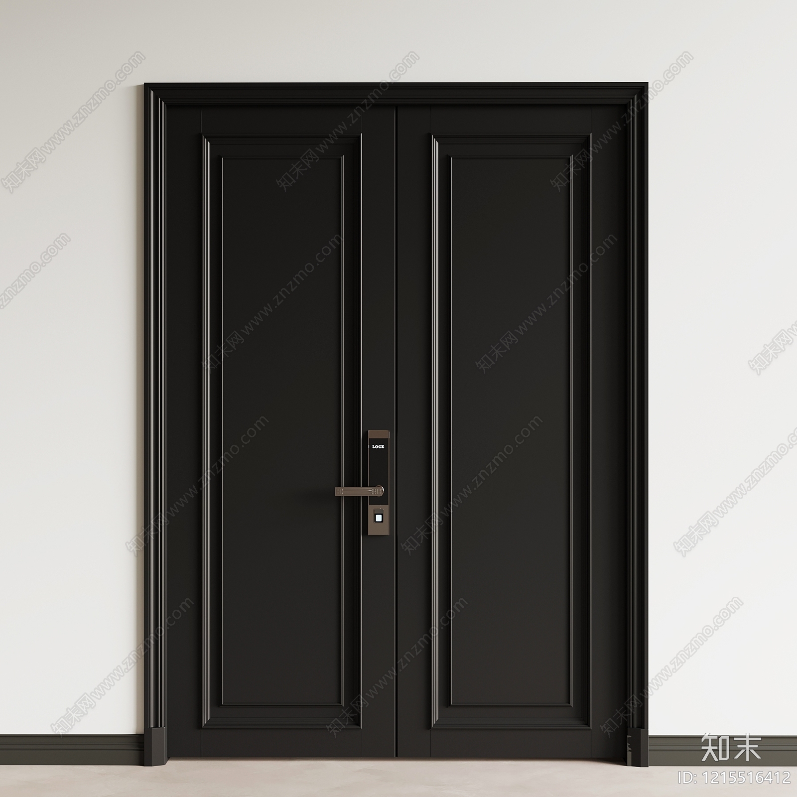 极简门组合3D模型下载【ID:1215516412】