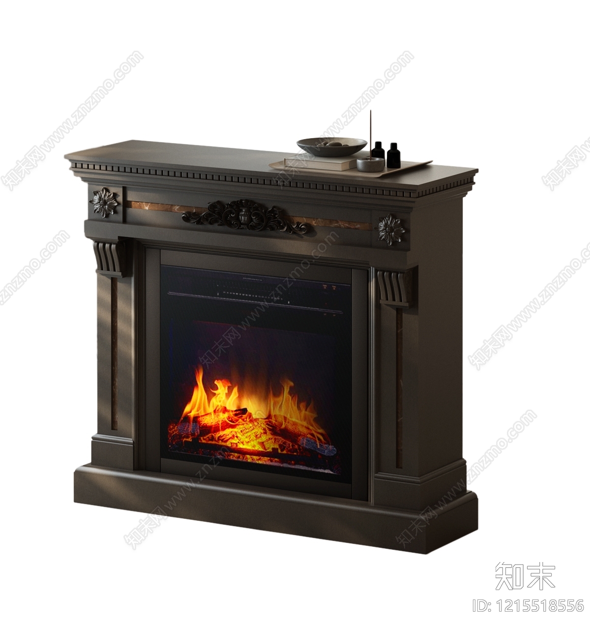欧式壁炉SU模型下载【ID:1215518556】