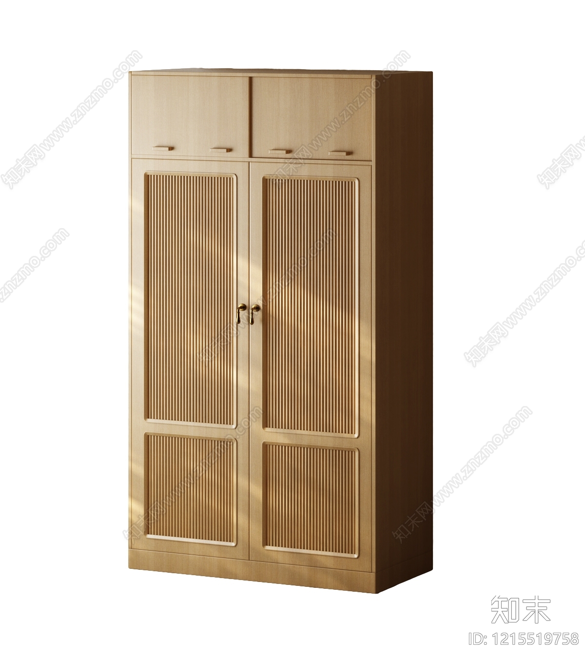 原木风衣柜3D模型下载【ID:1215519758】