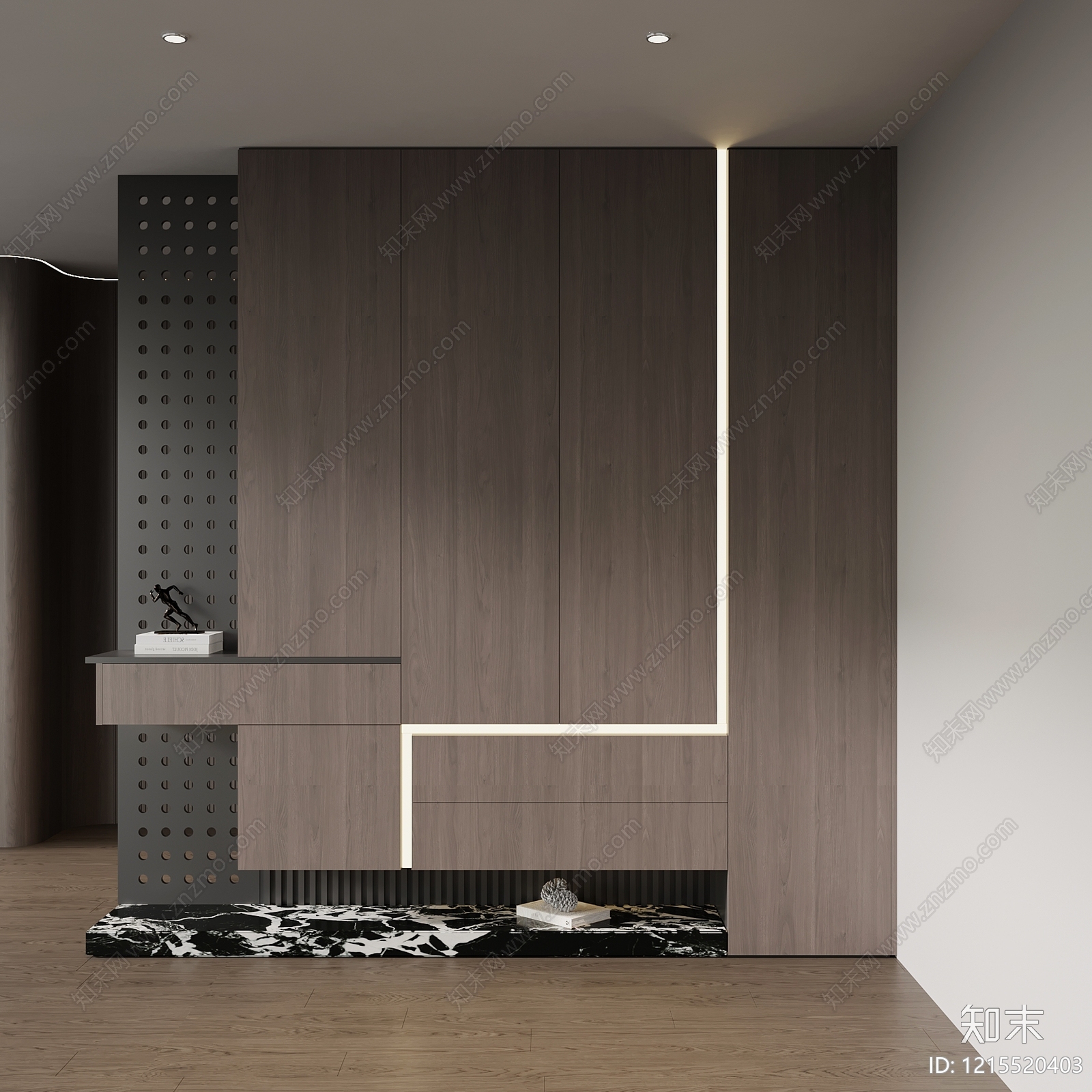 极简玄关3D模型下载【ID:1215520403】