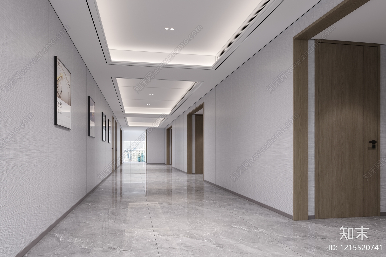 现代简约办公区3D模型下载【ID:1215520741】