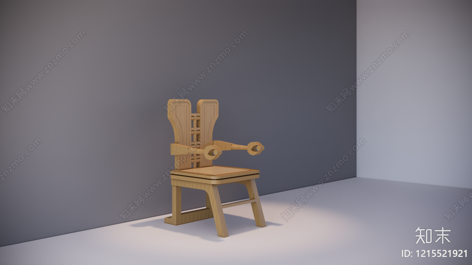 新中式餐椅SU模型下载【ID:1215521921】