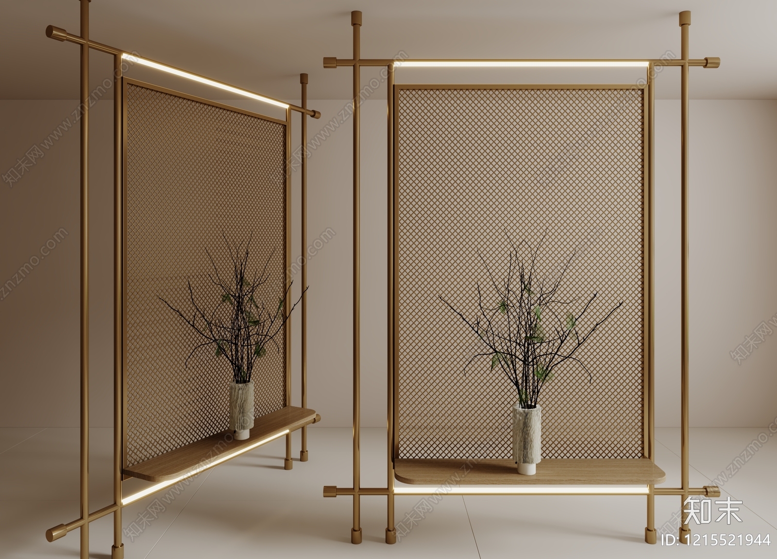 新中式其他架子3D模型下载【ID:1215521944】