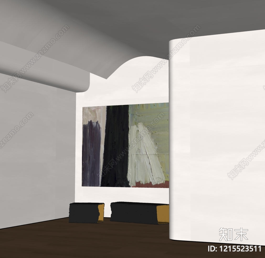极简挂画SU模型下载【ID:1215523511】