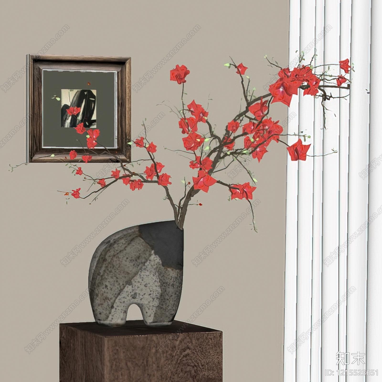 中古风花瓶SU模型下载【ID:1215523651】