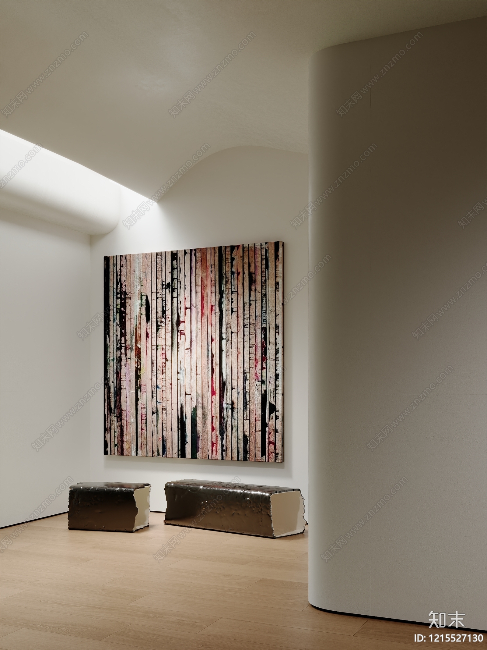 现代挂画SU模型下载【ID:1215527130】