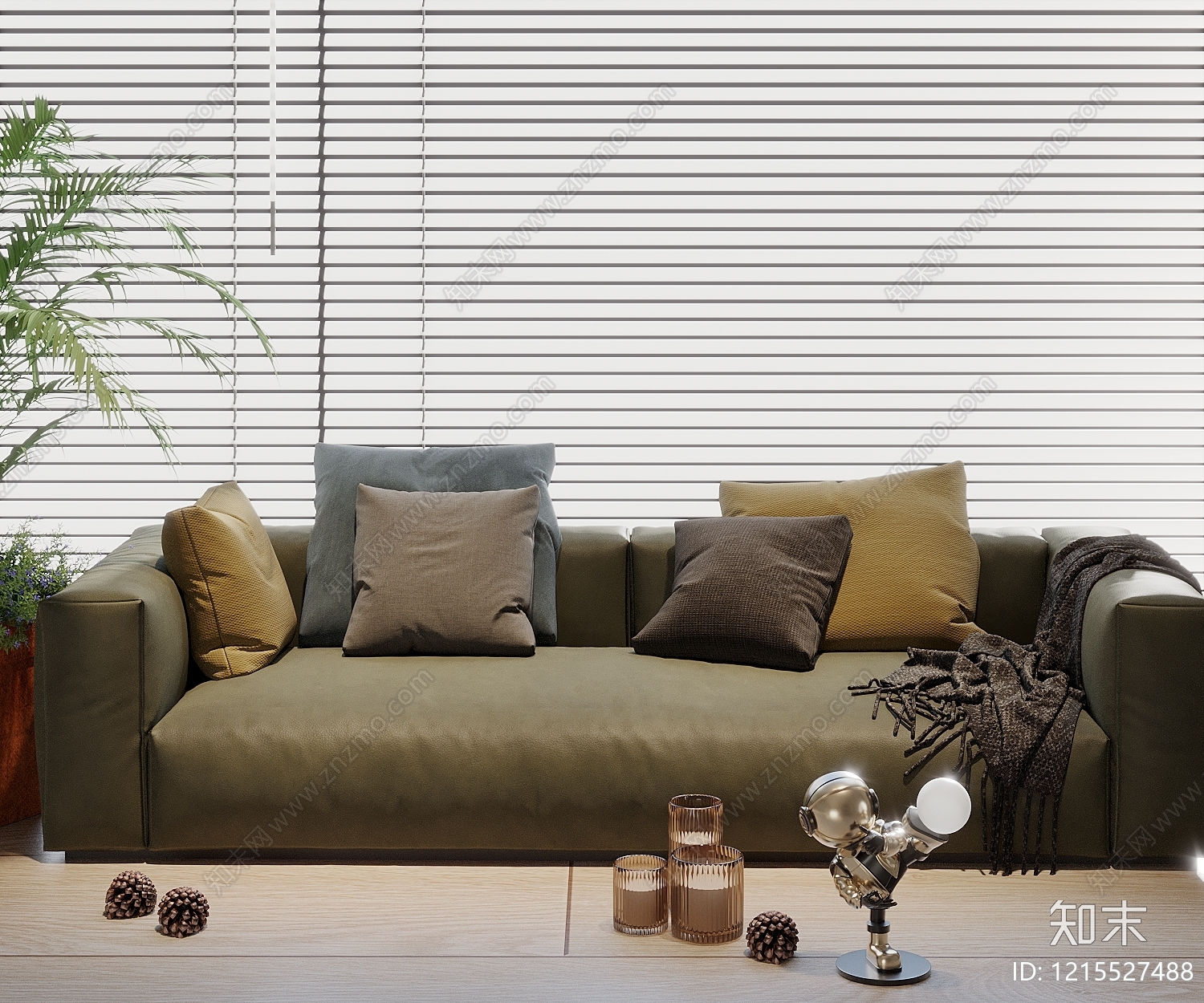 现代简约沙发组合3D模型下载【ID:1215527488】