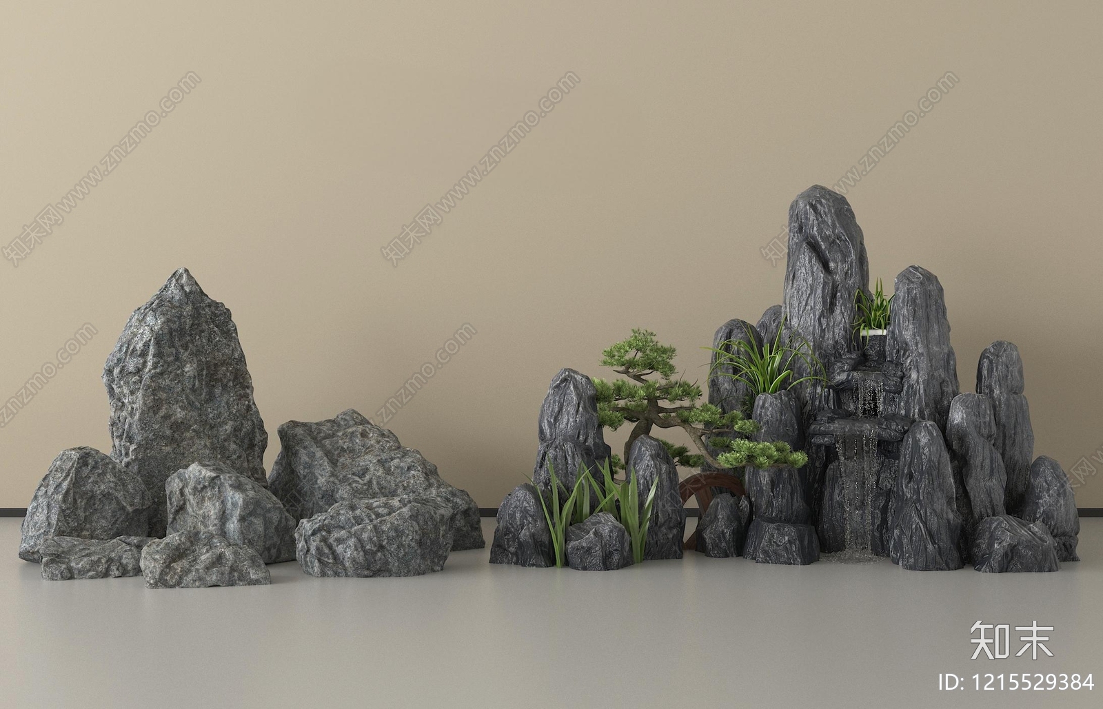 新中式摆件组合SU模型下载【ID:1215529384】