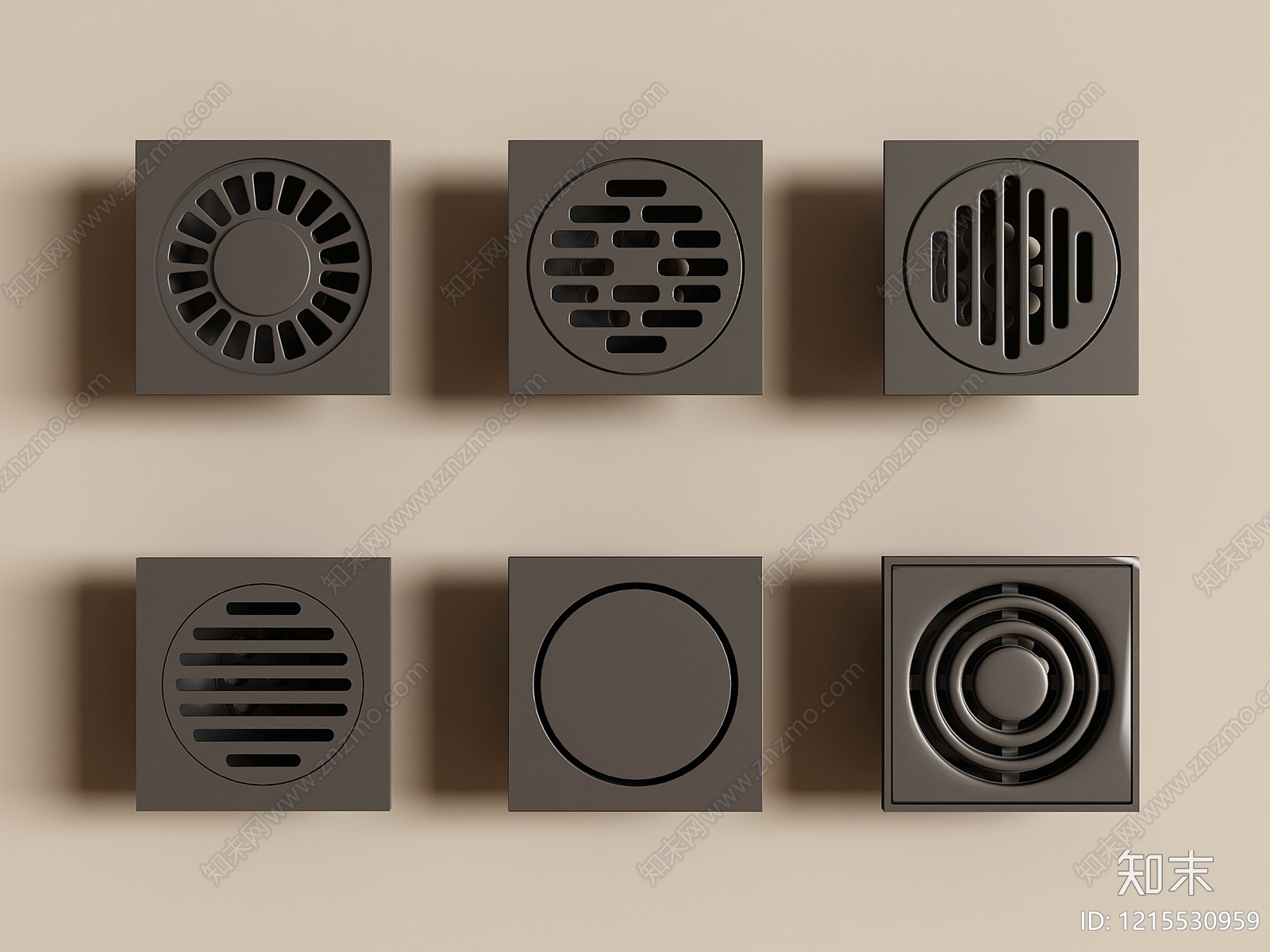 现代简约地漏3D模型下载【ID:1215530959】