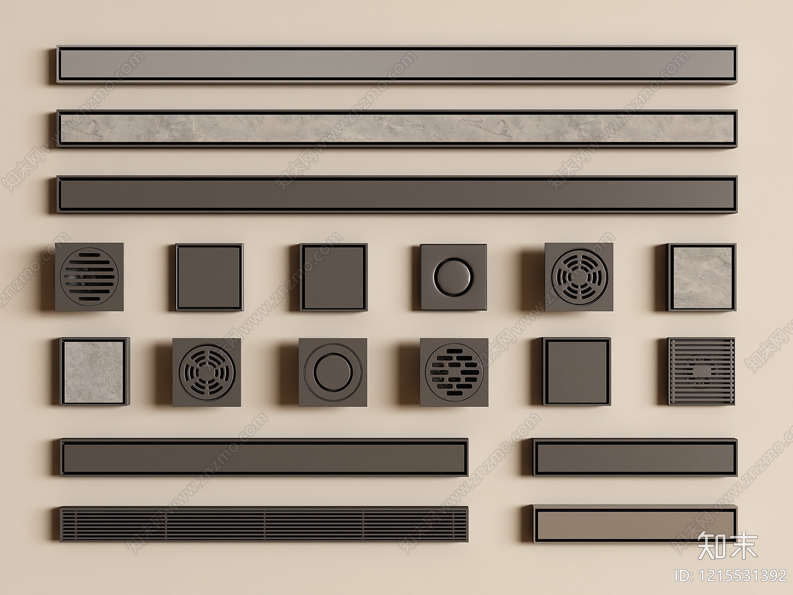 极简地漏3D模型下载【ID:1215531392】